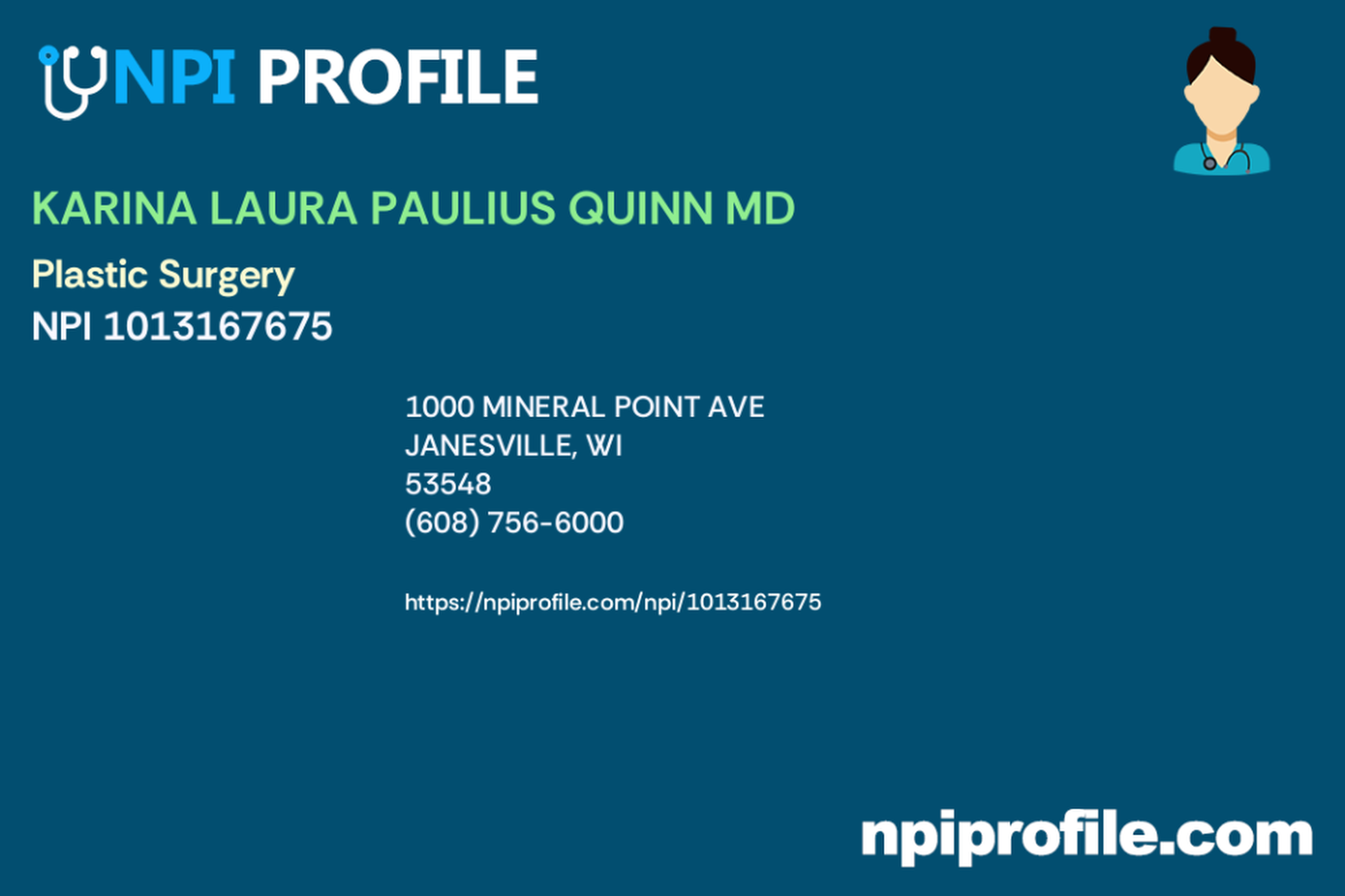 Dr. Karina Paulius Quinn,