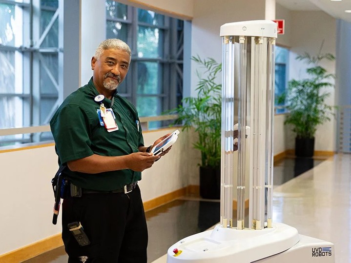 Instagram post by Ahmed Altan: A clean, safe and welcoming environment is an essential part of patient care. 💙 We’re celebrating the Environmental Services team members w…