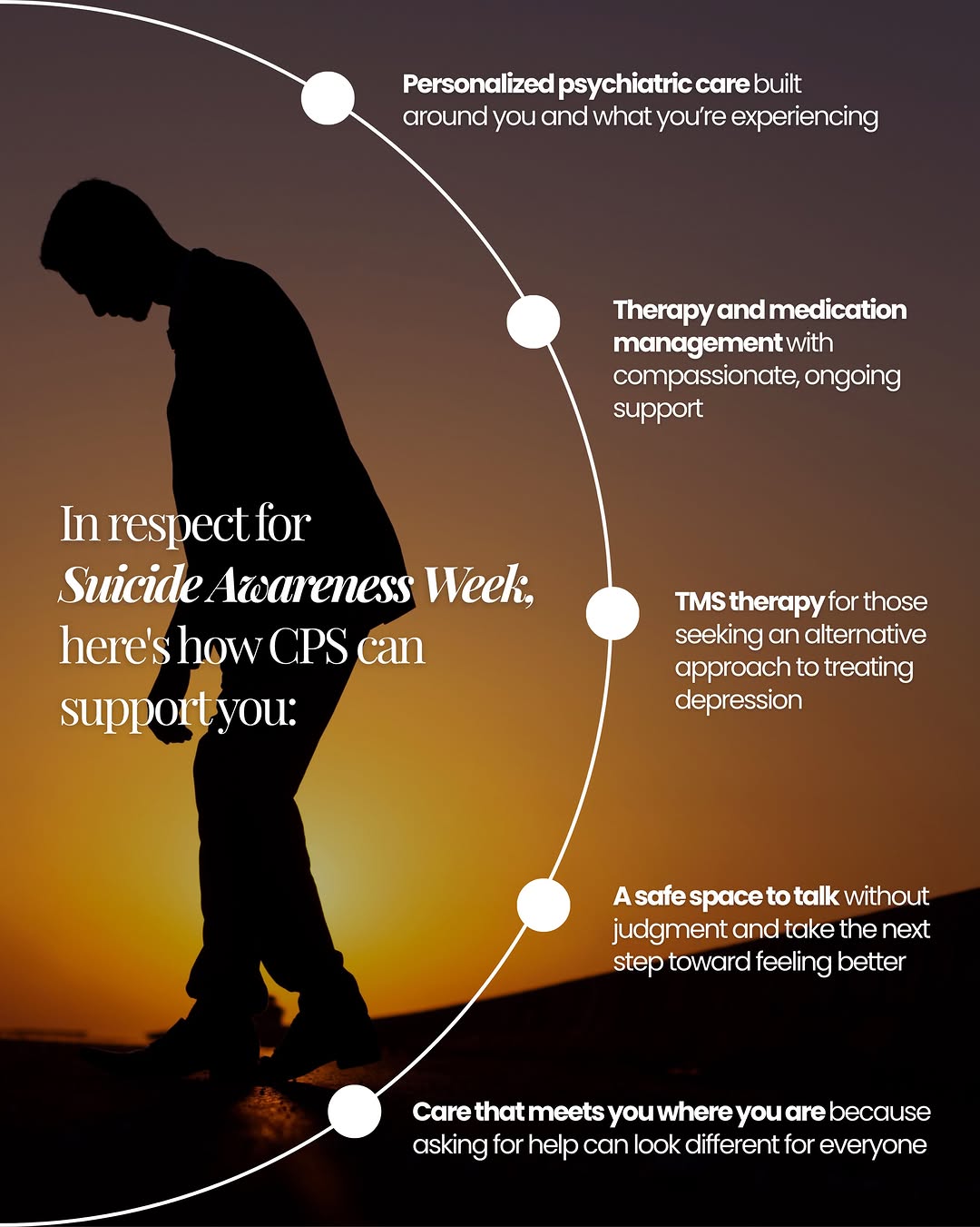 Instagram post by Andres Barrera: During Suicide Awareness Week, we’re recognizing the importance of reaching out, starting conversations, and making mental health support mo…