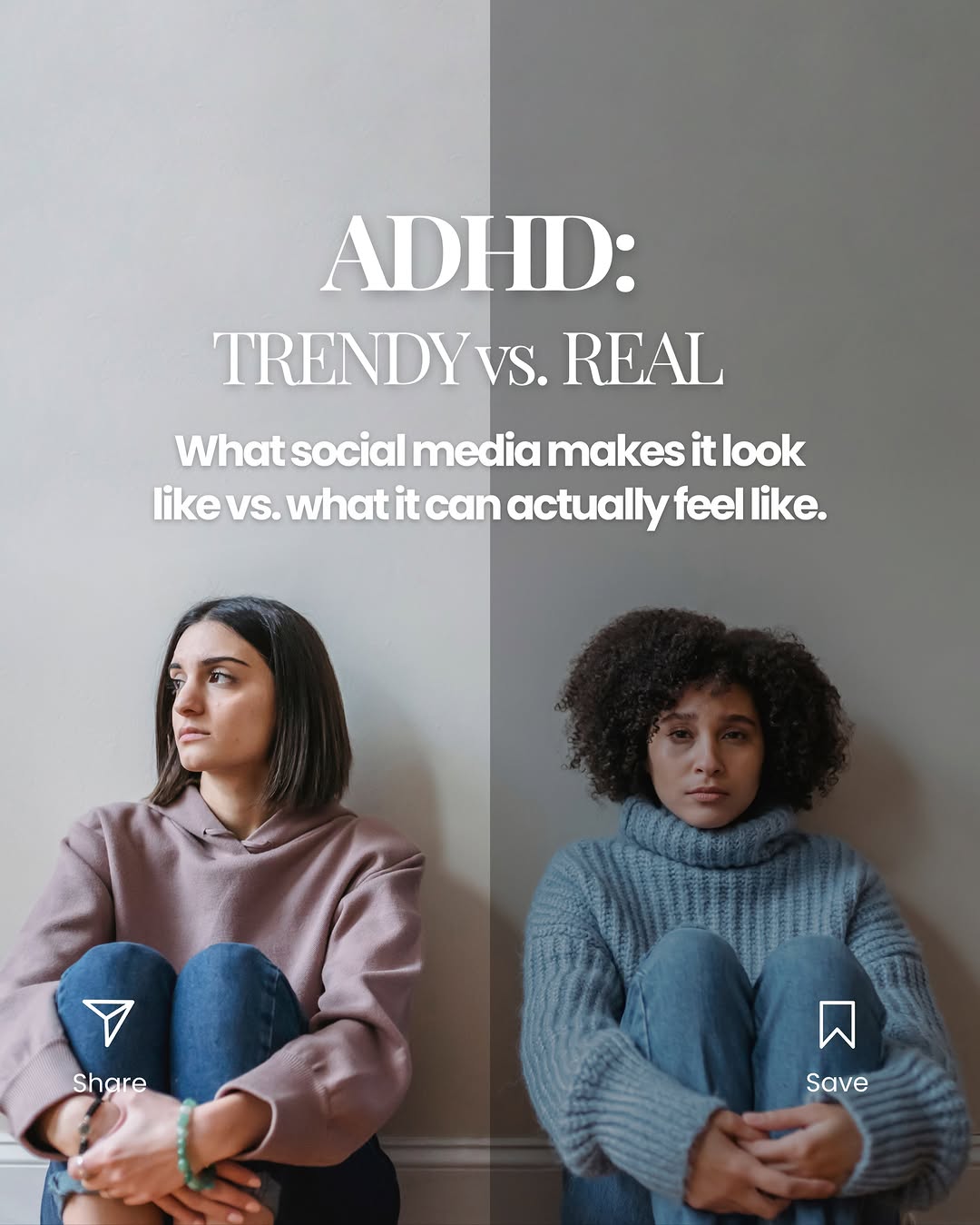 Instagram post by Andres Barrera: Social media has made ADHD more visible, but a few relatable symptoms don’t automatically mean someone has ADHD. ADHD is a neurodevelopmenta…