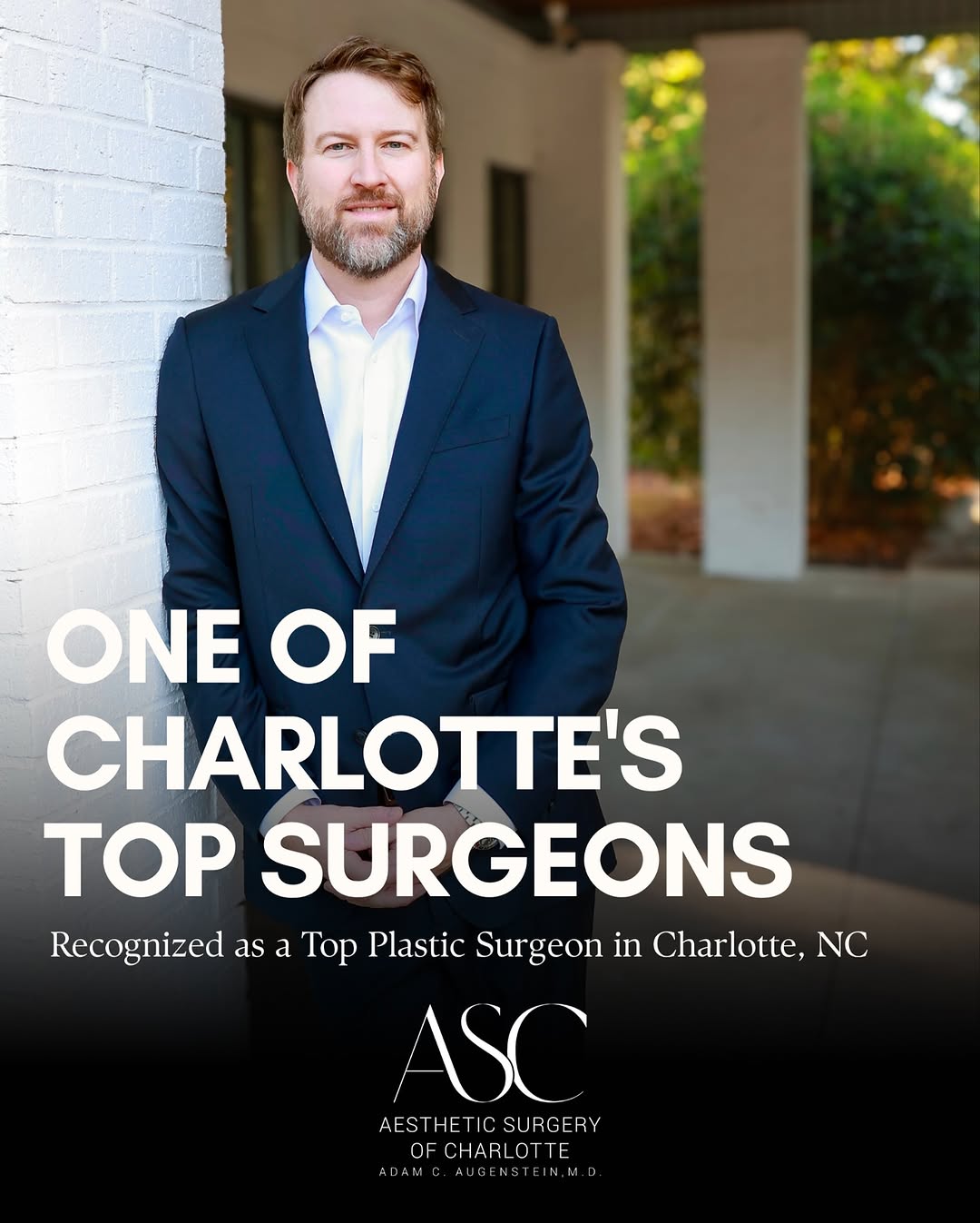 Instagram post by Dr. Adam C. Augenstein: At Aesthetic Surgery of Charlotte, patients choose Dr. Augenstein for more than just his credentials, they choose him for his care. With ove…