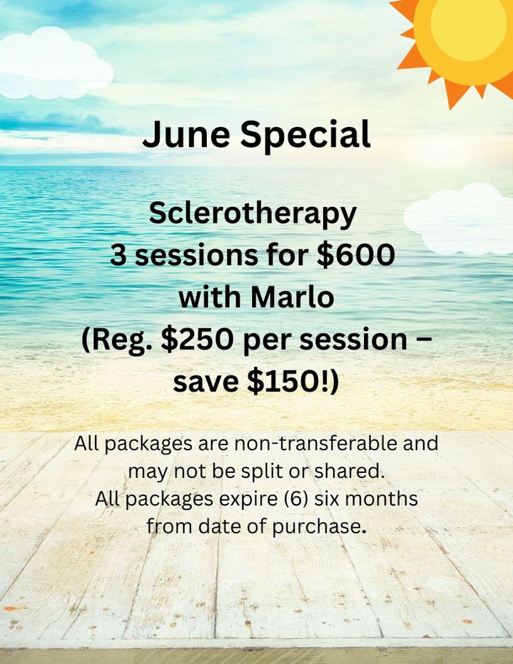 Instagram post by Dr. Adam Gropper: Ready to stop hiding your legs? Check out our June Special! ㅤ #Sclerotherapy #Veins #spiderveins #healthylegs