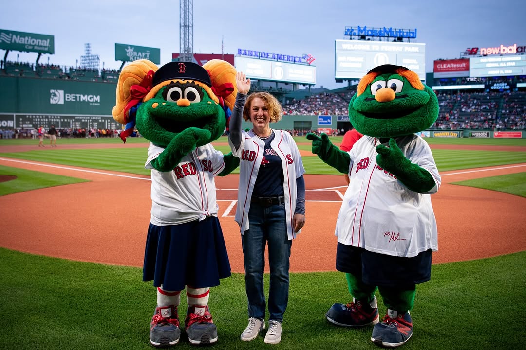 Instagram post by Dr. Adam M. Tobias: The Boston Red Sox honored Hadine Joffe, MD, MSc, as a Medical All-Star! ⭐ Dr. Joffe, Chair of the Department of Psychiatry at BIDMC, is a n…