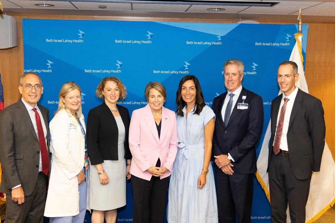 Instagram post by Dr. Adam M. Tobias: A healthy start for a baby begins with supporting the people who care for them. Yesterday, Governor Maura Healey joined moms and care provid…