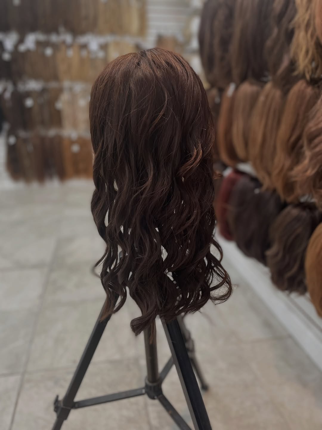 Instagram post by Dr. Adam S. Greenberg: Another happy customer wanting their human hair wig styled 😊 Give us a call if you need help styling your wig, we are happy to help! 941-60…