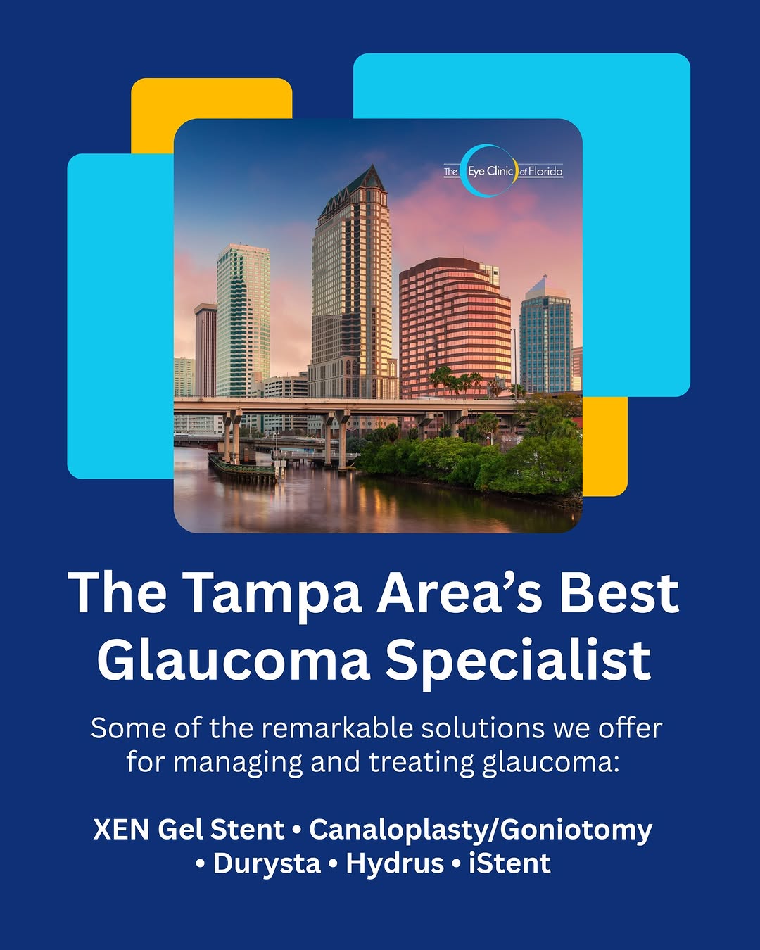 Instagram post by Dr. Ahad Mahootchi: When it comes to managing glaucoma, one approach doesn't fit all ✨ From XEN Gel Stent and Canaloplasty/Goniotomy, to Durysta and iStent, we …