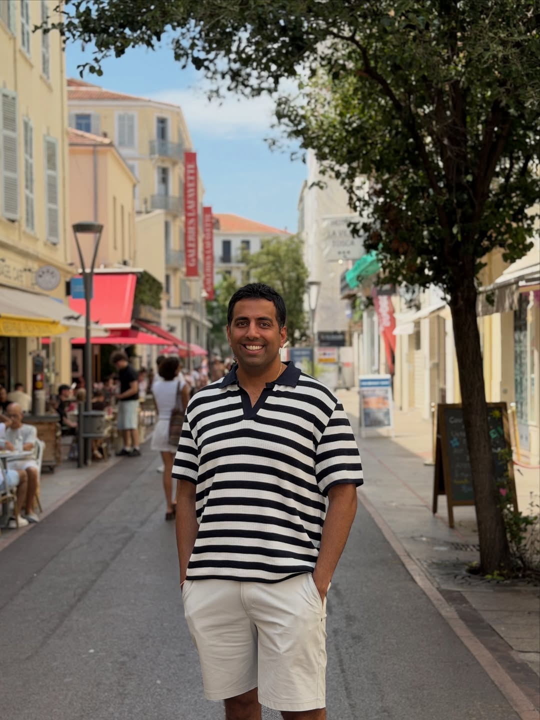 Instagram post by Dr. Akshay Sanan: A little Côte d’Azur reset 🇫🇷☀️ Nice → Cannes. Great food, Mediterranean air, and some much needed time to slow down and recharge. Feeling…