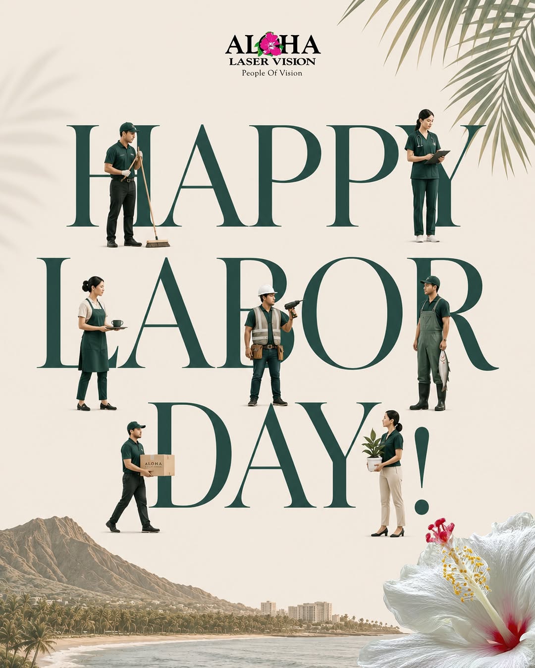 Instagram post by Dr. Alan Faulkner: Happy Labor Day to everyone who works hard to keep our communities moving! 🌺 Today, we celebrate the dedication, skill, and effort that peo…