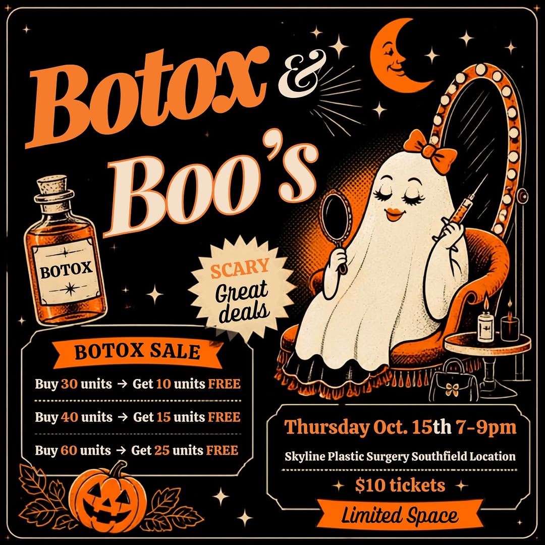 Instagram post by Dr. Alberto Aviles: Something Wicked This Way Comes… 👻 And it’s bringing Botox. Get ready for Botox & Boos — a spooky-season event designed for a little fun, a…