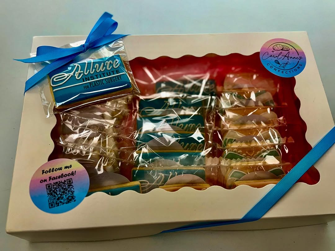 Instagram post by Dr. Aldo A. Lombardo: “A huge thank you to Charlotte for the most beautiful cookies! They were a huge hit and absolutely perfect!!💕💕 #allureplasticsurgery #DrLo…