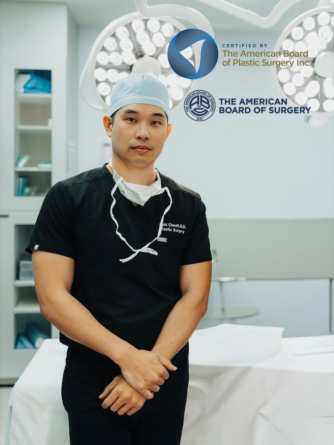 Instagram post by Dr. Alex Cheah: Hey everyone! I’m Alex Cheah, M.D. - a double board-certified plastic and reconstructive surgeon in Southern California. I specialize in fac…