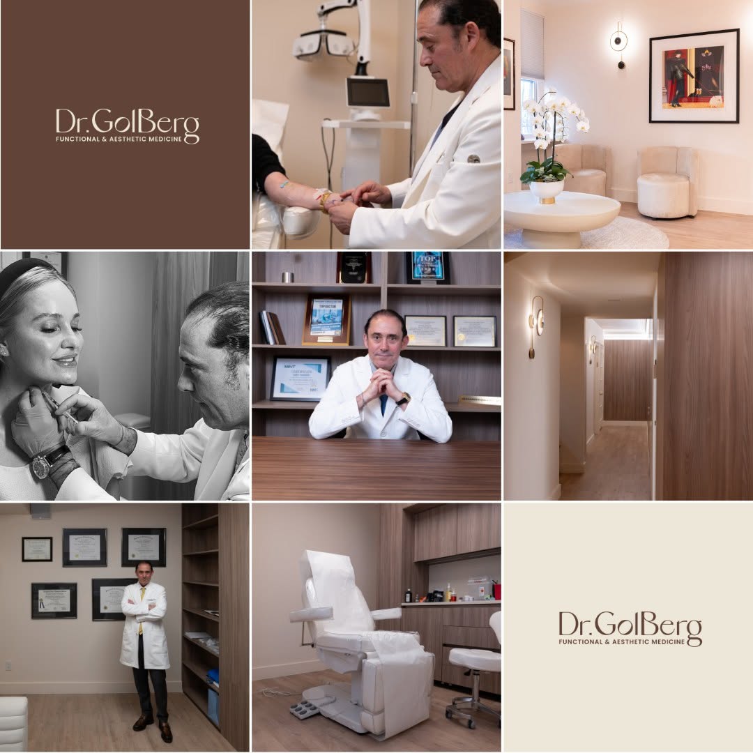 Instagram post by Dr. Alexander Golberg: ✨Welcome to the new era of Dr. GolBerg Functional & Aesthetic Medicine! ✨ Our rebrand reflects our dedication to elevating your wellness jou…