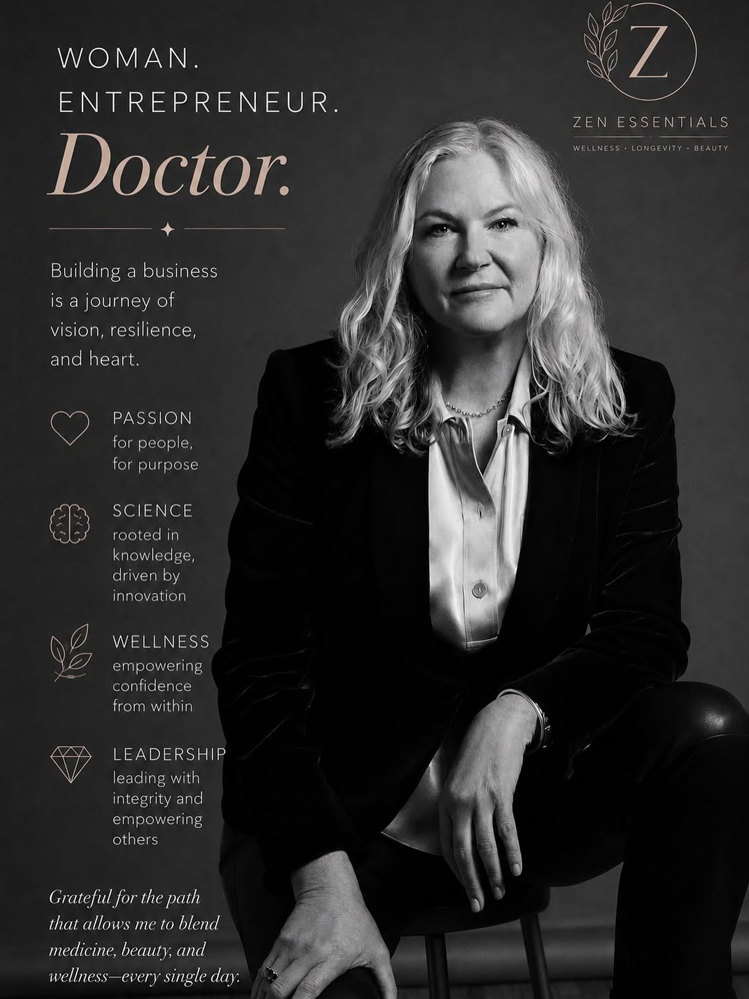 Instagram post by Dr. Alexes Hazen: Grateful to all my mentors and people who supported me along this path. Thank you. #grateful #supported #wellness
