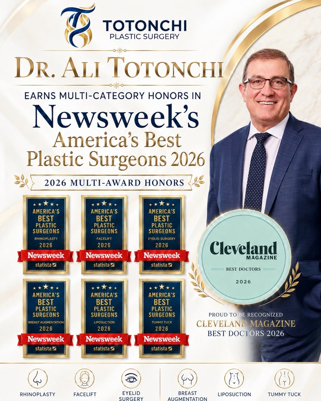 Instagram post by Dr. Ali Totonchi: 🏆 National recognition. Regional distinction. A legacy of excellence. We are proud to celebrate Dr. Ali Totonchi for receiving outstanding …