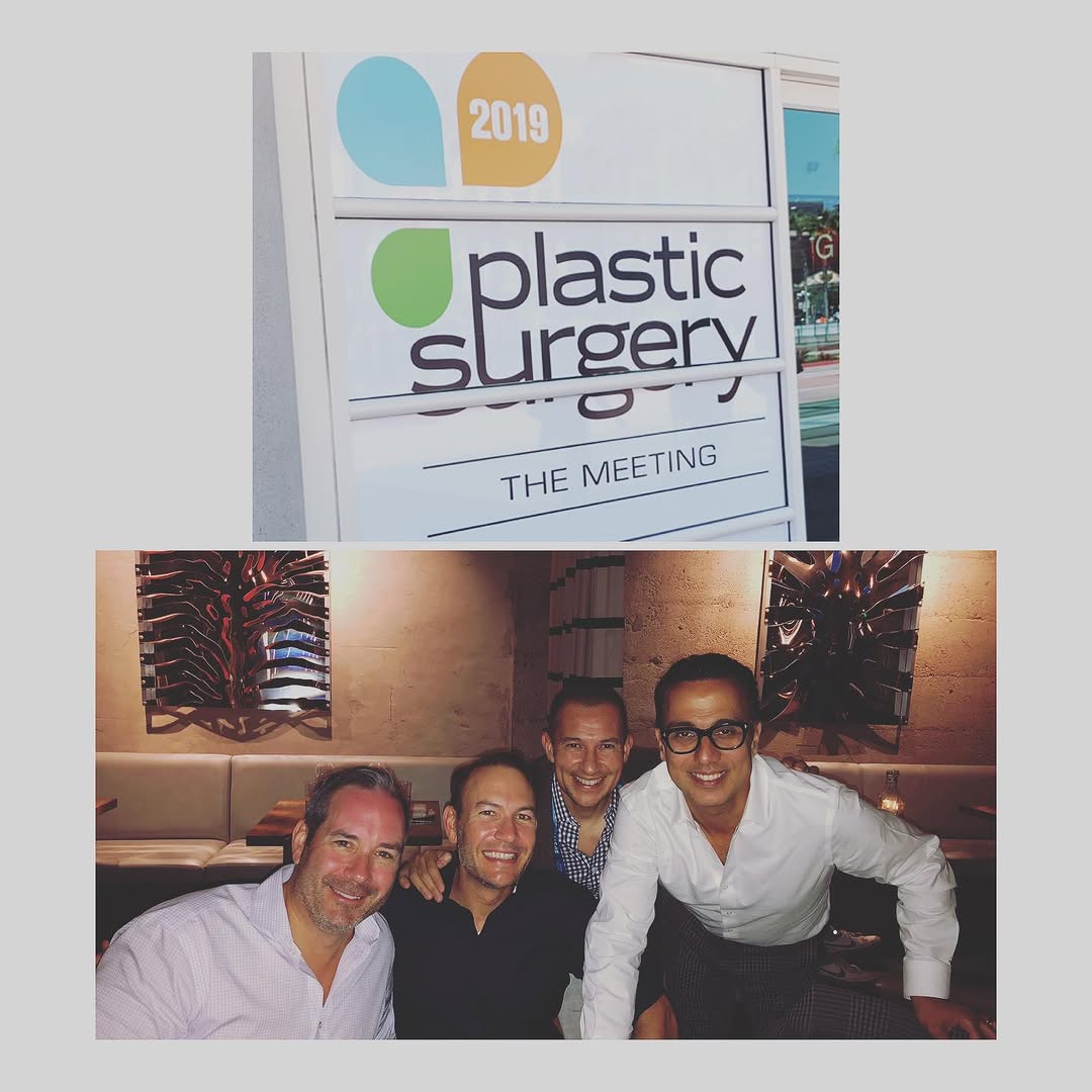 Instagram post by Dr. Amir Tahernia: Great to see my Duke colleagues at the ASPS meeting in San Diego. Nothing like old friendships.. #dukeplasticsurgery