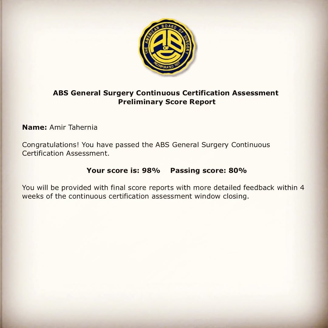 Instagram post by Dr. Amir Tahernia: My days as a general surgery resident seem like a lifetime ago but that time served as the foundation upon which I’ve built my plastic surge…