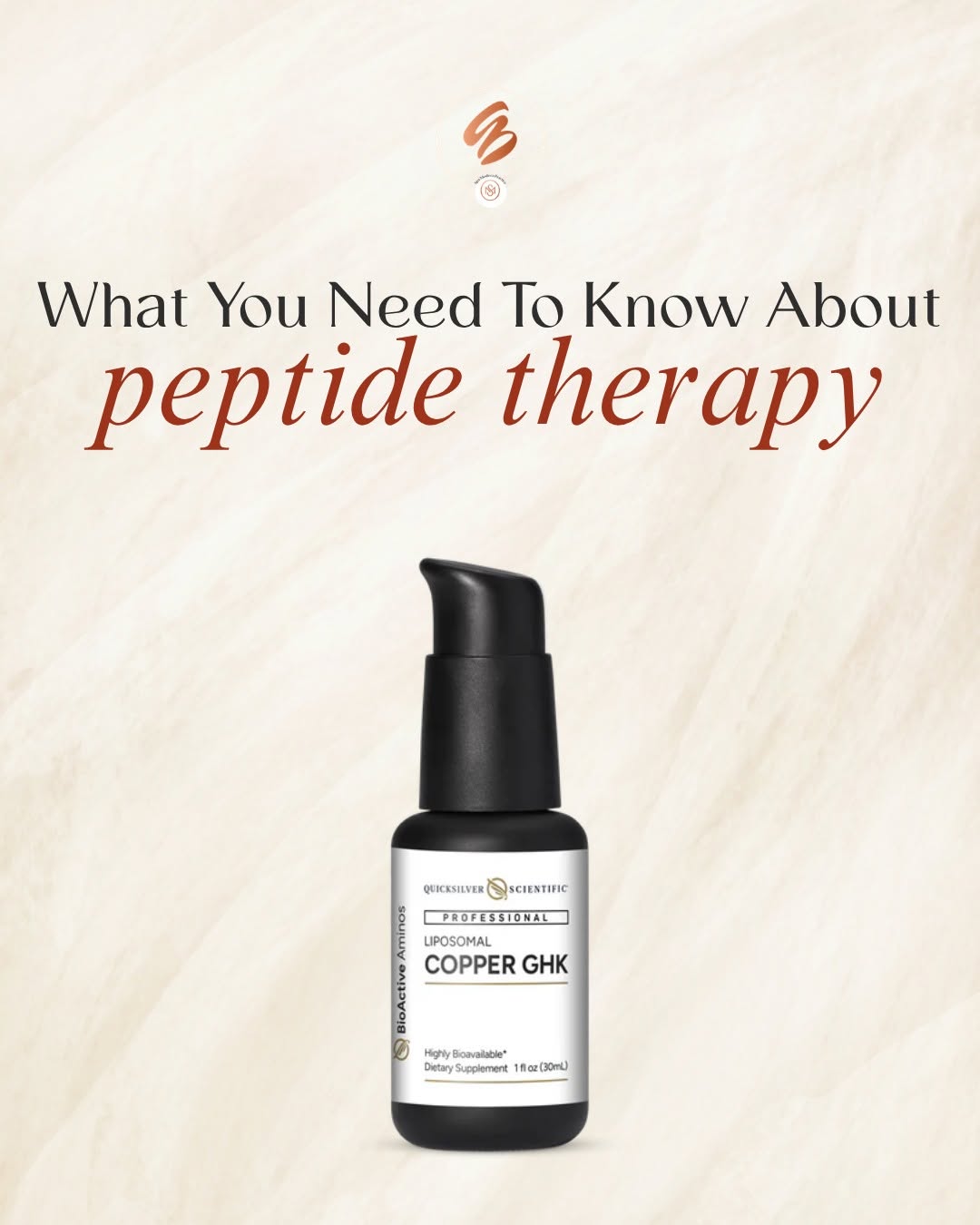 Instagram post by Dr. Amy Brenner: What is Peptide Therapy? Peptide Therapy is a way to reduce symptoms for a wide variety of conditions. Peptides are small chains of amino ac…