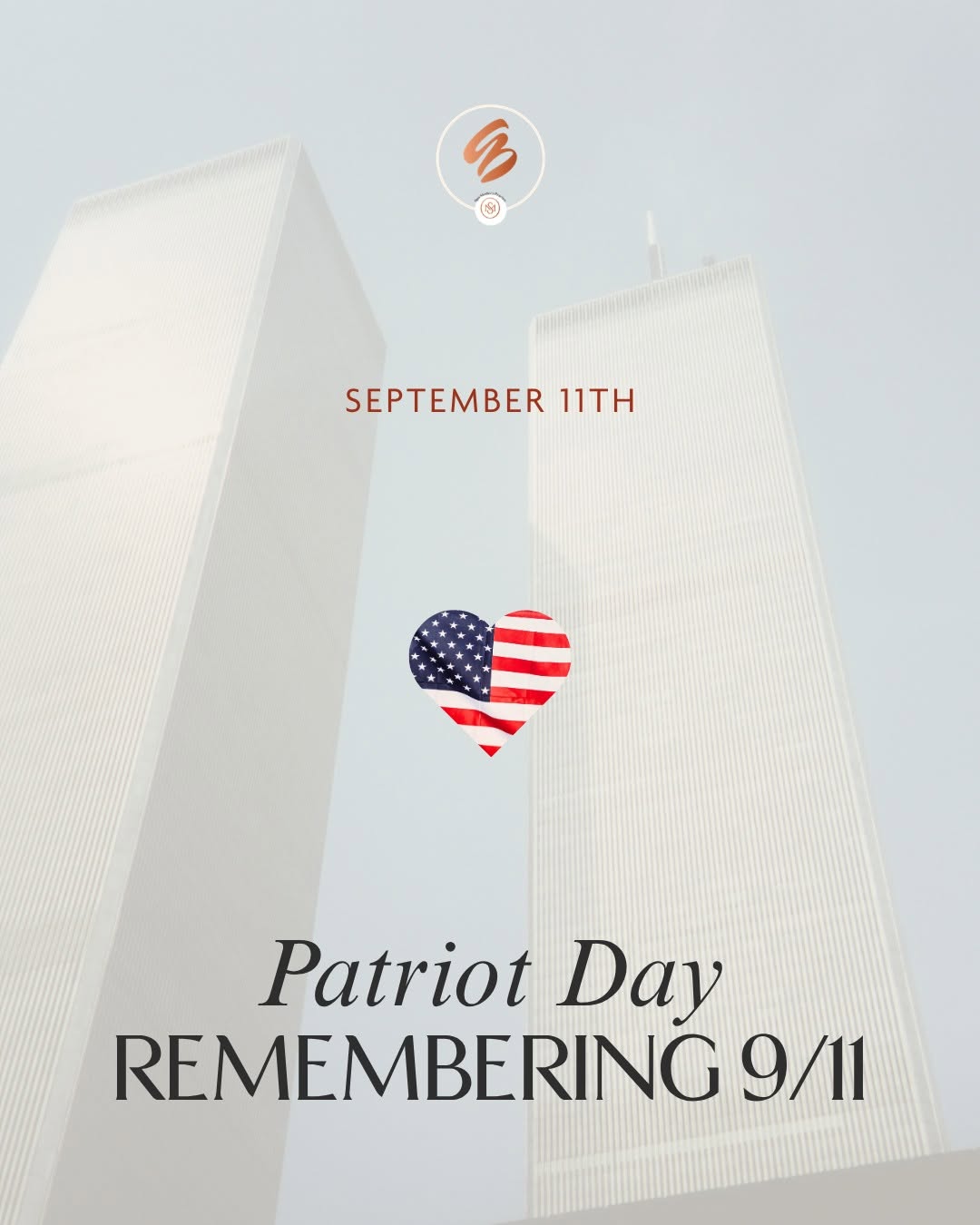 Instagram post by Dr. Amy Brenner: Honoring the first responders, and those who lost their lives or loved ones on September 11th, 2001. Never forget.