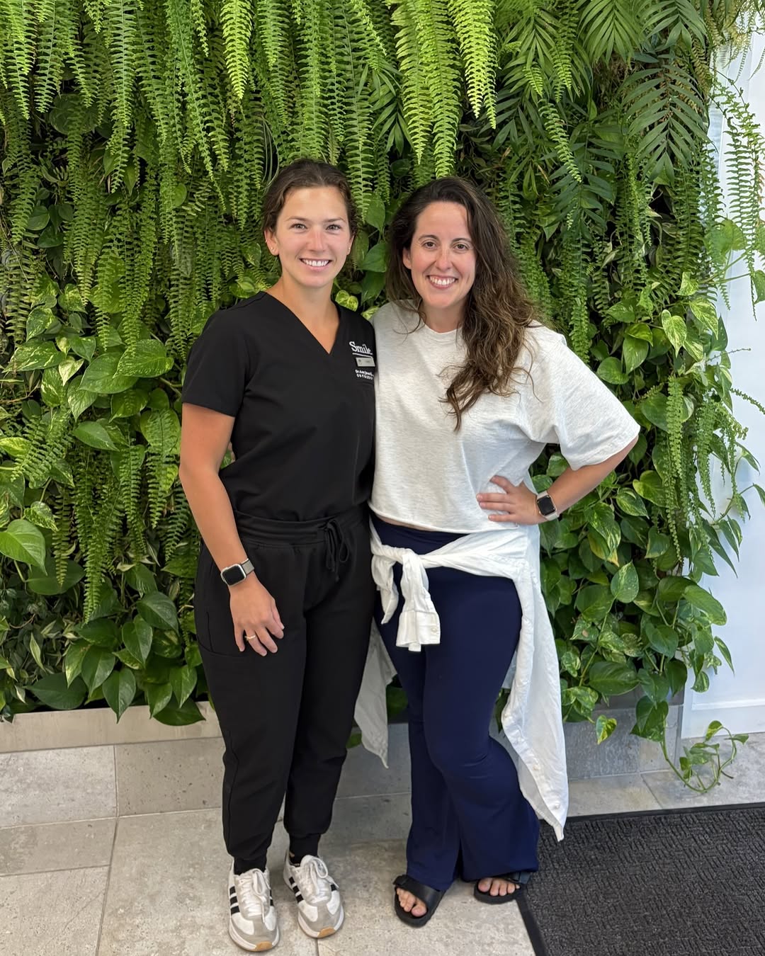 Instagram post by Dr. Amy James, D: We love all of our patients, but sometimes our patients become our friends. ❤️ Our Patient Manager, Casey, and our wonderful patient, Amanda…