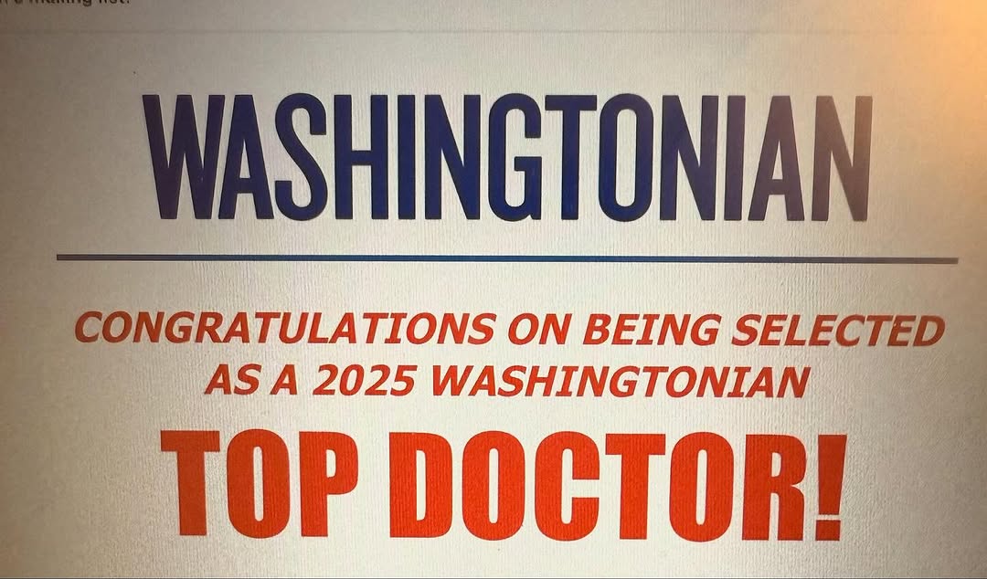 Instagram post by Dr. Amy Kotecha: So excited and honored to be chosen as a Washingtonian Top Doctor this year by my fellow physician peers 🤗💕🎉. Thank you all !