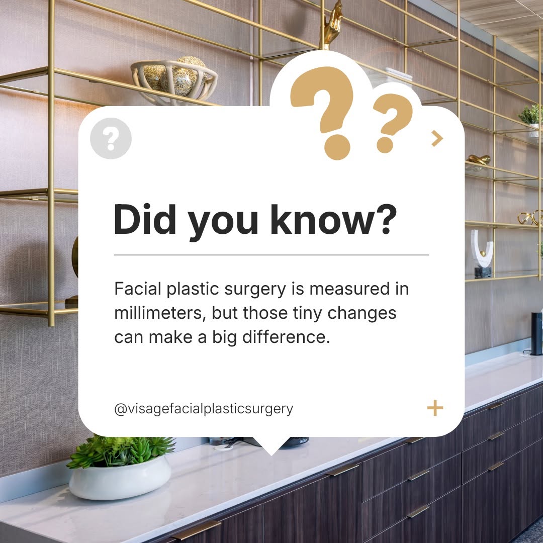 Instagram post by Dr. Anand D. Patel: In facial plastic surgery, even a few millimeters can make a meaningful difference. Small, carefully planned adjustments can improve facial …