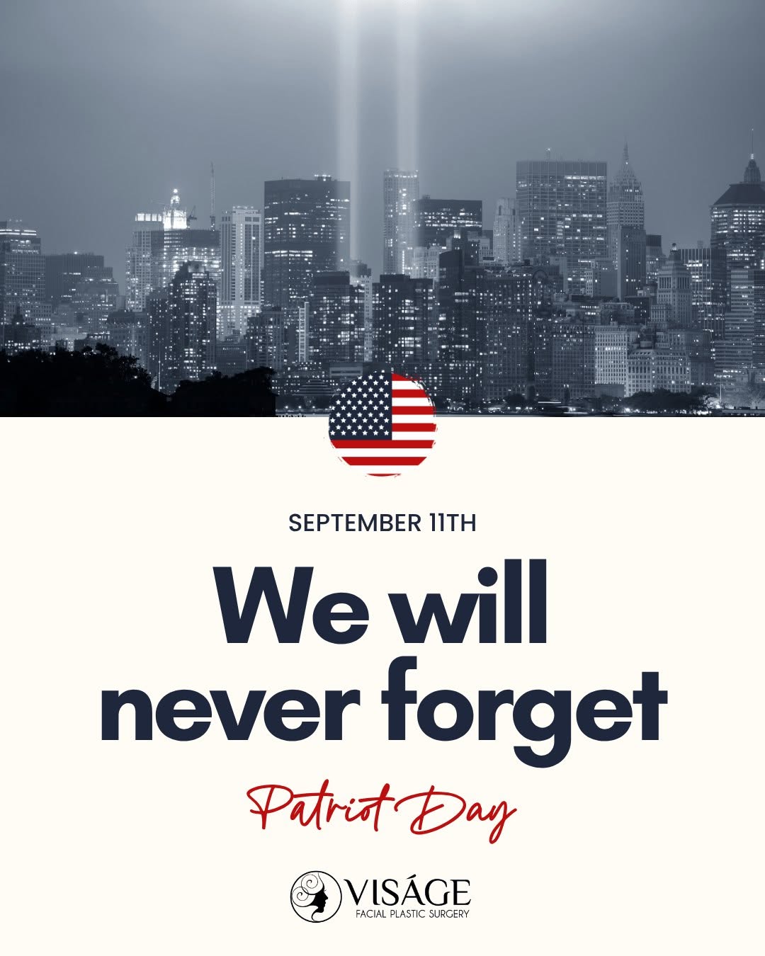 Instagram post by Dr. Anand D. Patel: Today, we pause to remember the lives lost on September 11, 2001. We honor the victims, their families, the first responders and all who dem…