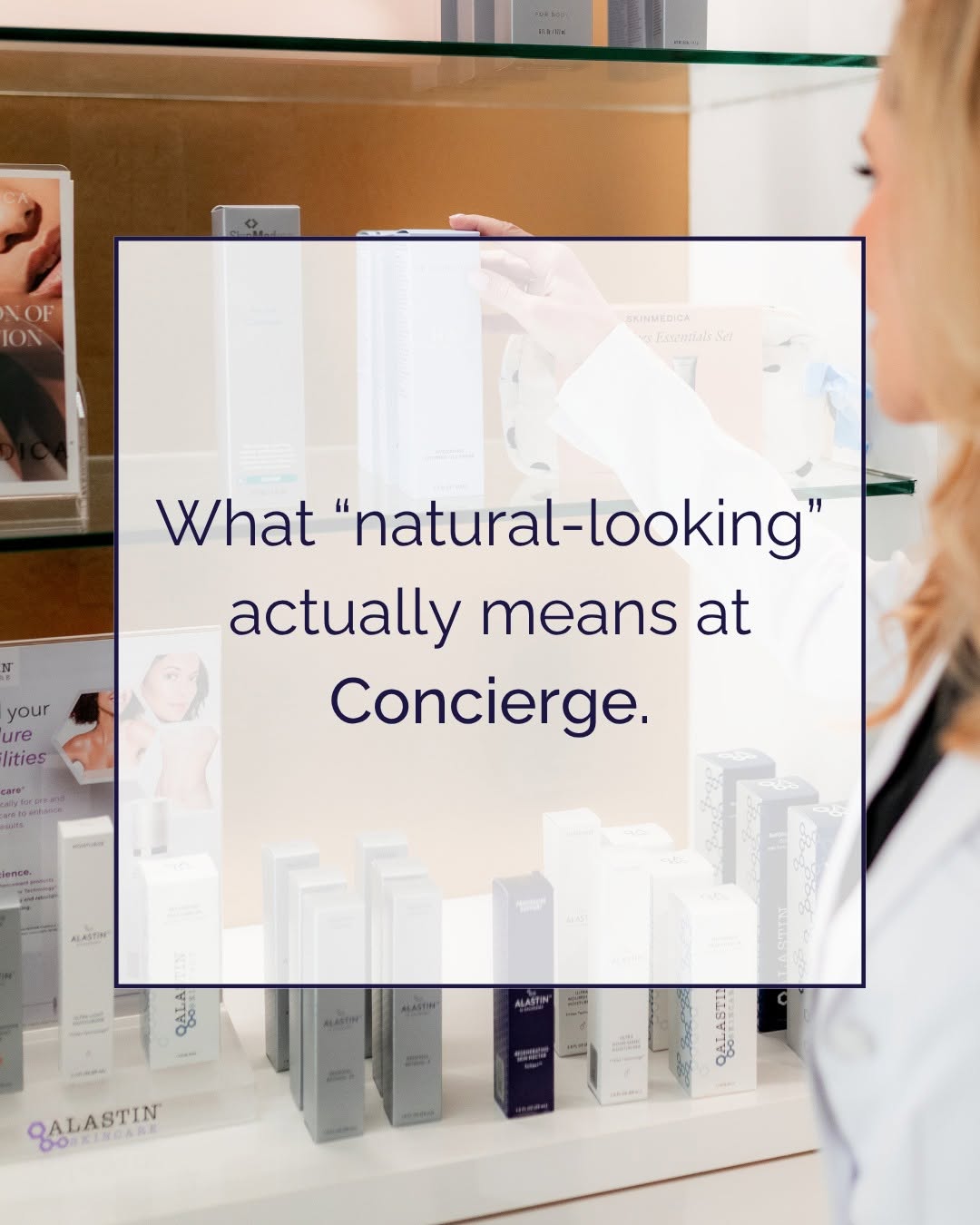 Instagram post by Dr. Andrea Martin: Natural results are what we do best at Concierge. Our goal is to help you look and feel like the best version of yourself, not like someone …