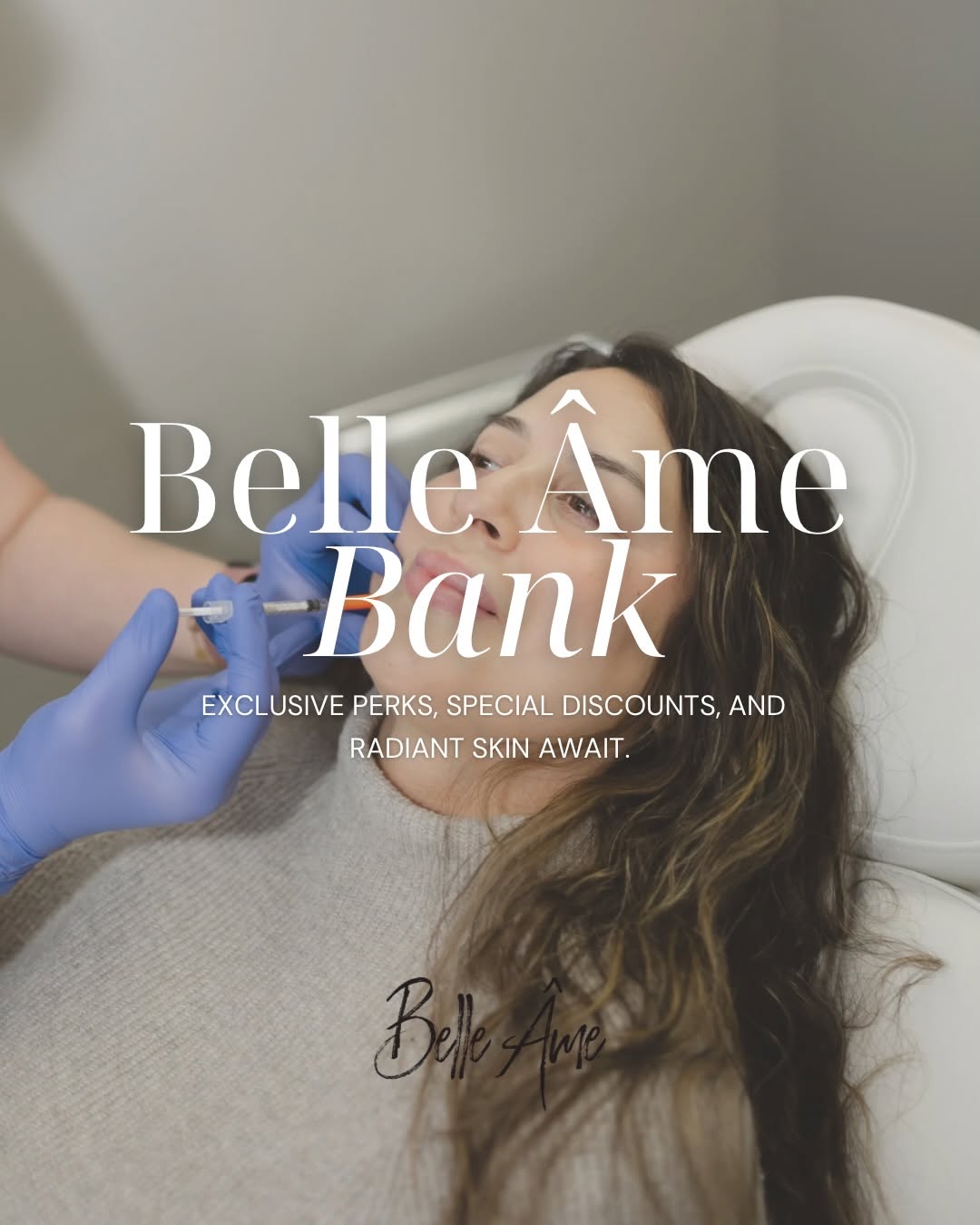 Instagram post by Dr. Andrea Volk: ✨ Want to save on your favorite treatments? Join the Belle Âme Membership! ✨ • • ENJOY: • 15% Off all services & skincare • FREE monthly B12…