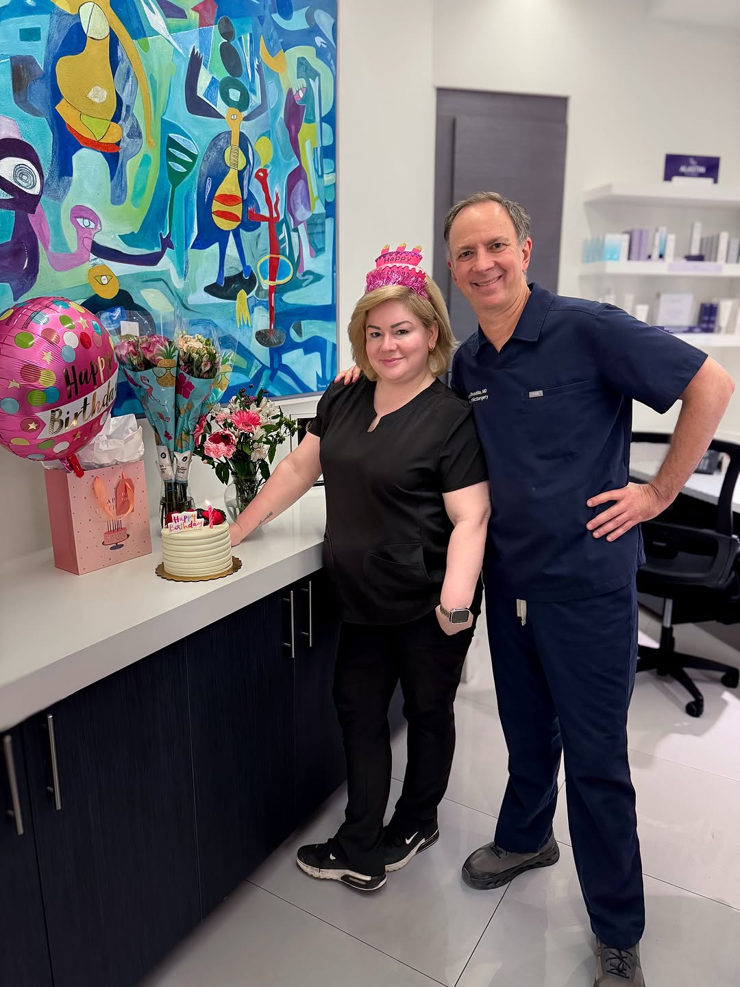 Instagram post by Dr. Andres Bustillo: 🎉Celebrating the friendly face that greets you when you walk through our doors, the voice on the other end of the phone, and the reason so …