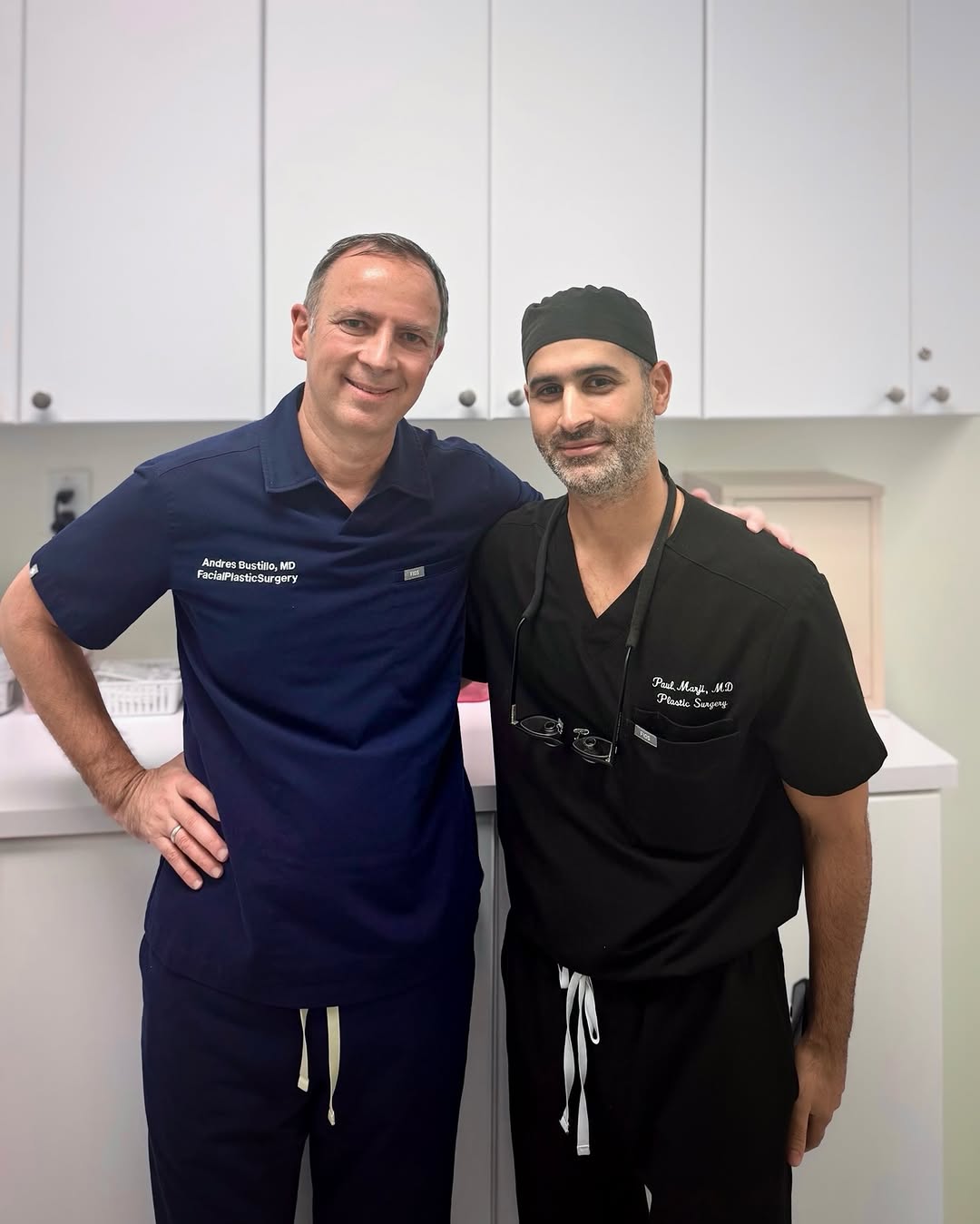 Instagram post by Dr. Andres Bustillo: Had a great time sharing my signature 🪡 Deep Plane Facelift techniques with 🥼 Dr. Paul Marji. Some of the greatest advancements in surgery…