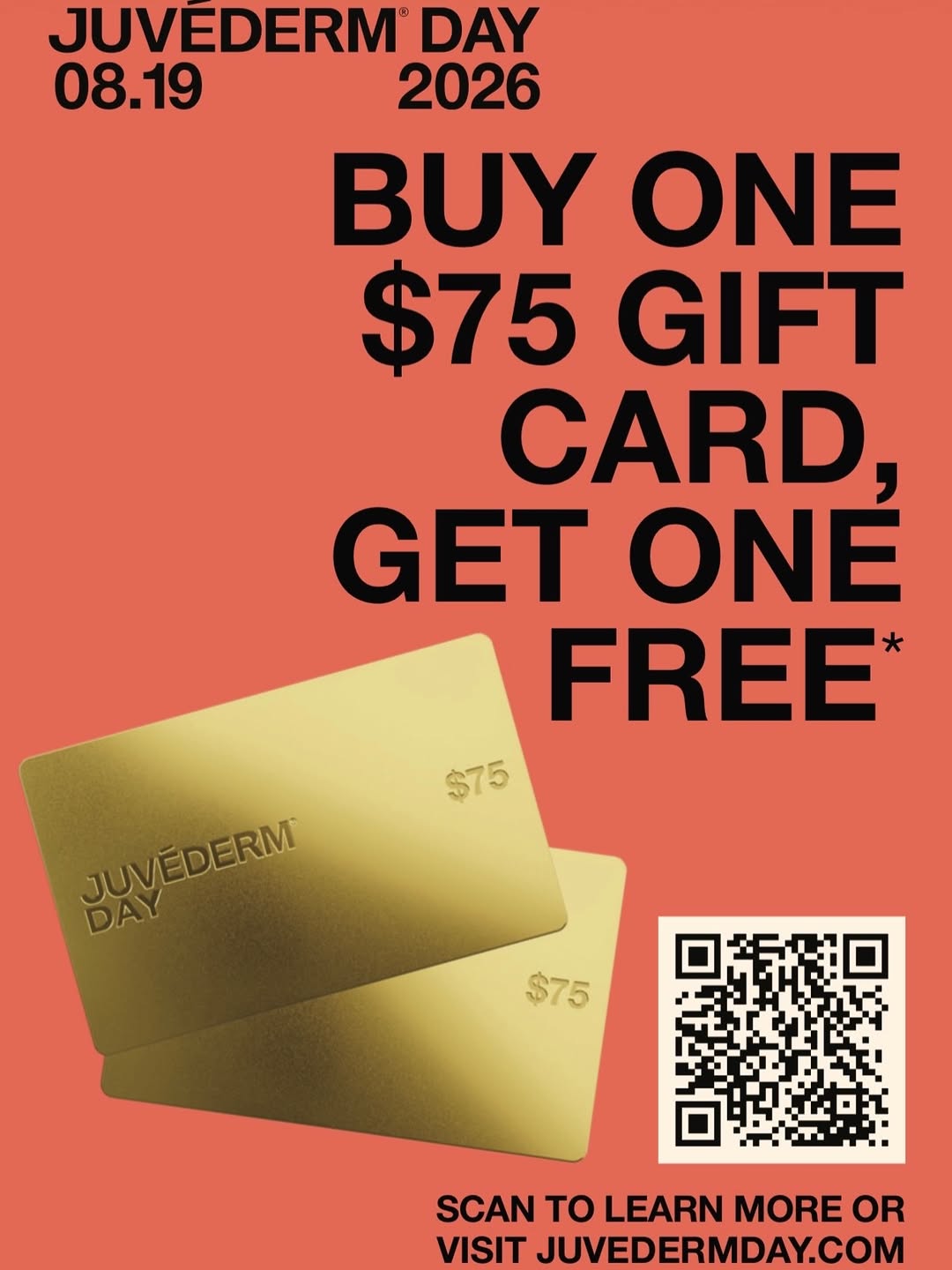 Instagram post by Dr. Andrew Coundouriotis: Today ONLY, buy one $75 gift card and get one FREE! 🎁 That means you can stock up on gift cards and save while planning your next aesthetic…