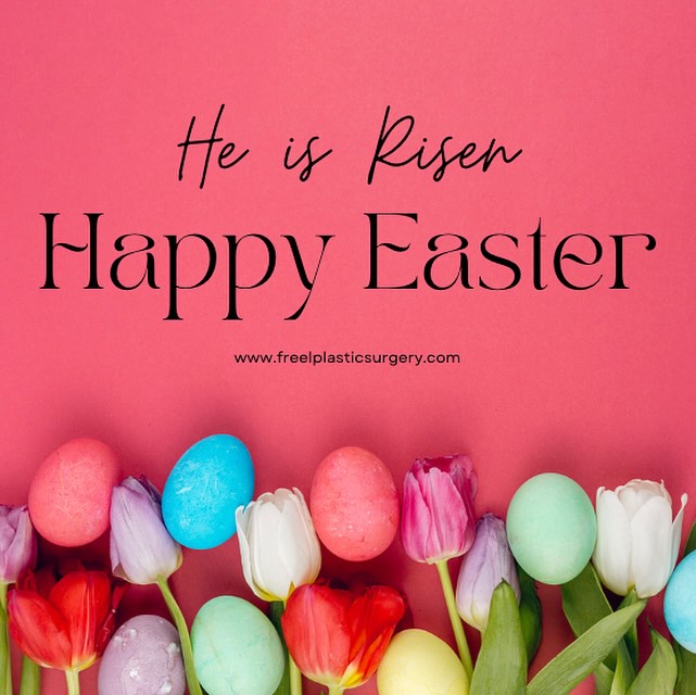 Instagram post by Dr. Andrew Freel: Happy Easter from Freel Plastic Surgery! We hope you have a great holiday weekend with family and friends! #FreelPlasticSurgery #BourgeoisFr…