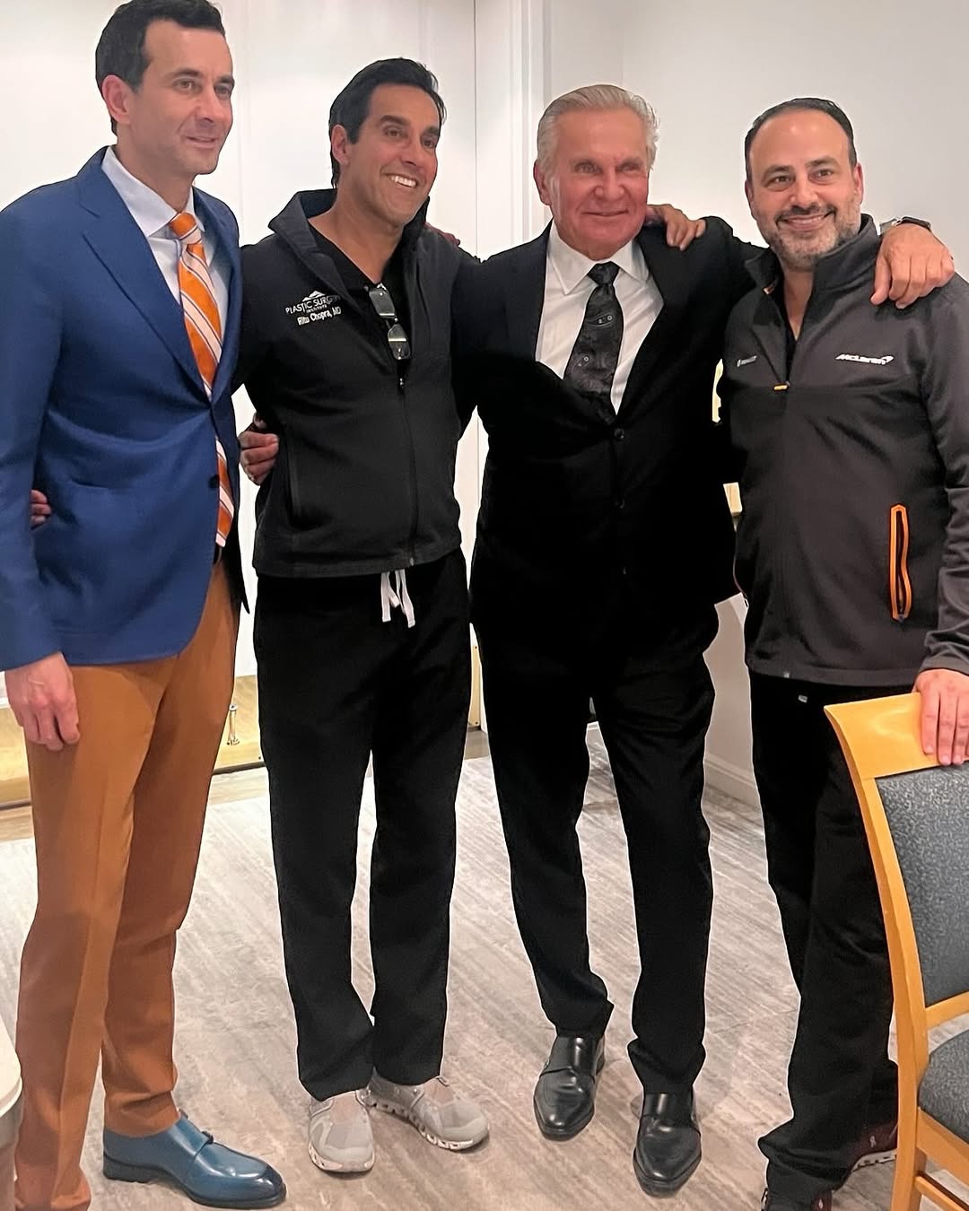 Instagram post by Dr. Andrew P. Ordon: Great meeting last night @laplasticsurgery