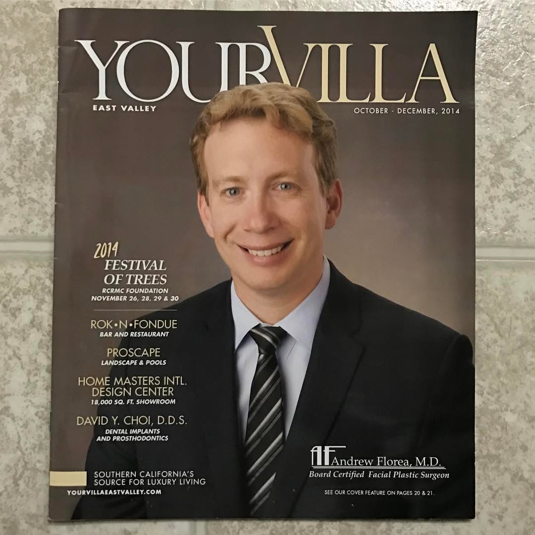 Instagram post by Dr. Andrew S. Florea: #tbt #DrFlorea on the cover of YourVilla east valley Magazine. 🗣Come & Experience his Trusted Professionalism❗️ 📍Located near the Heart ❤️…