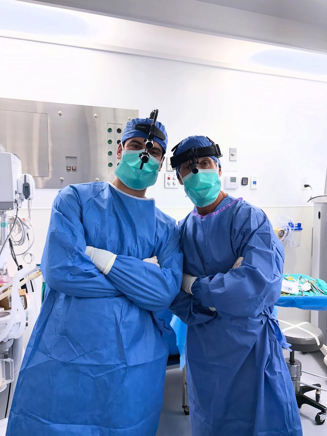 Instagram post by Dr. Andrew S. Frankel: Final facelift scrub of fellowship with the boss man! @drandrewfrankel thank you for the most incredible, rewarding and enriching fellowship…