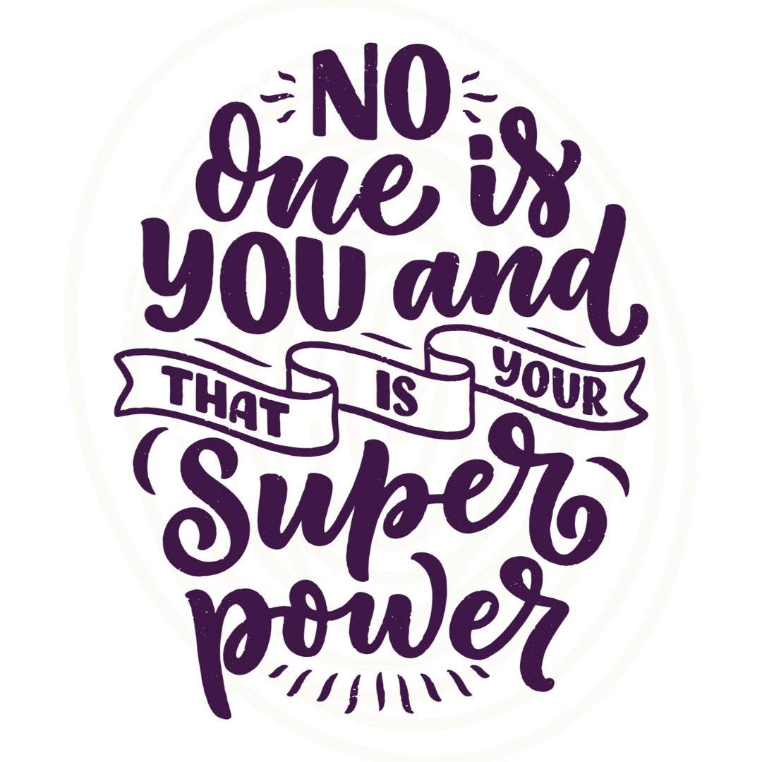 Instagram post by Dr. Andrew Turk: No one is YOU and that is YOUR superpower! Let your true self shine through! #beyourself #loveyourself