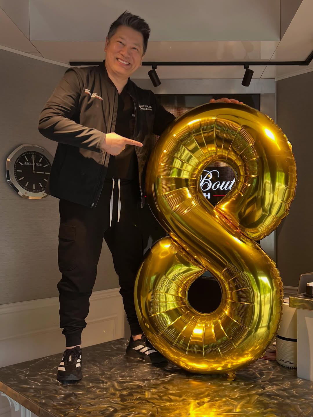 Instagram post by Dr. Andy Shieh, D: It’s been 🎱 years! Been making people smile for 🎱 years! Yup, been having a lot of fun for 🎱 years! To those smiles that I’ve transformed…