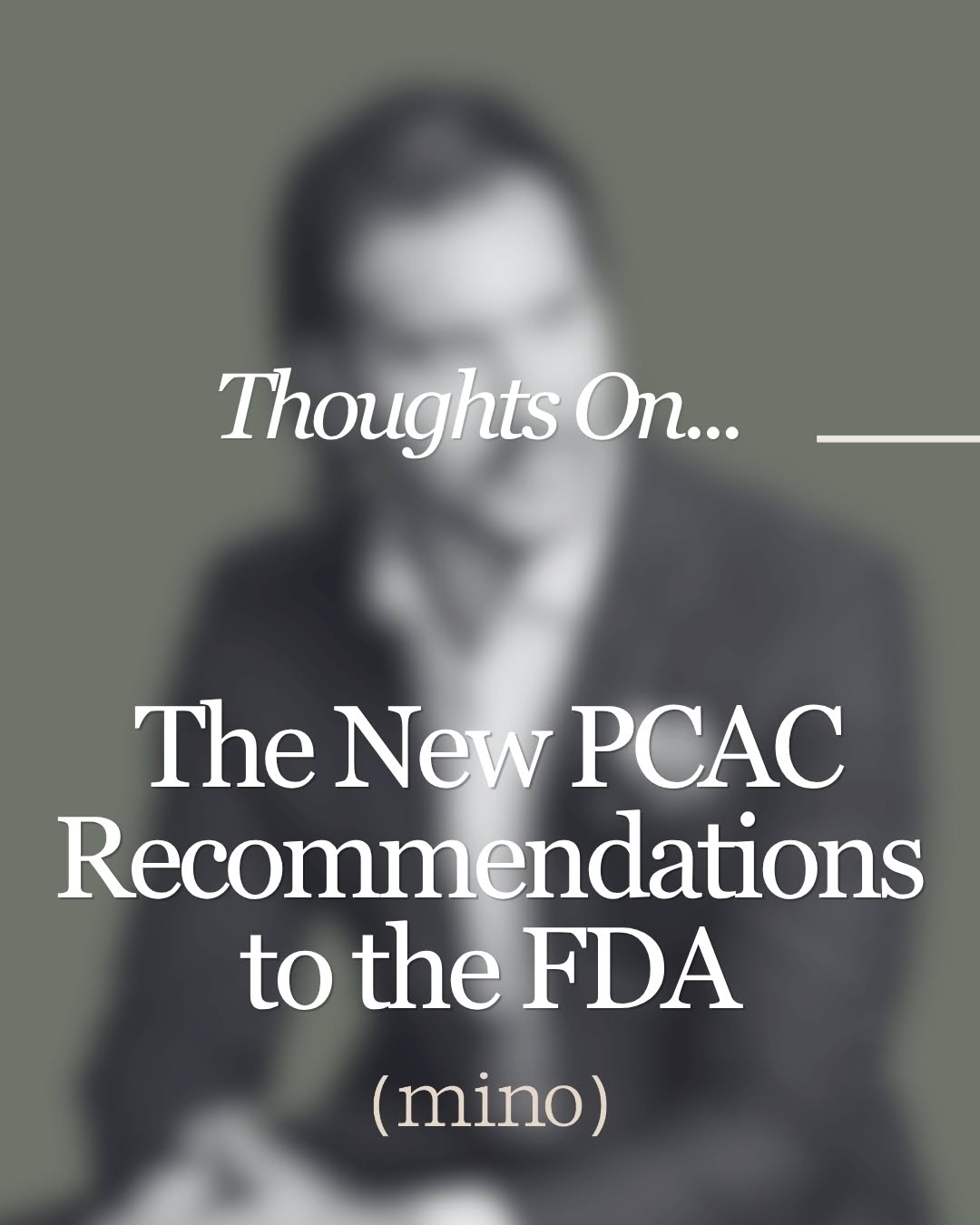 Instagram post by Dr. Anil R. Shah: Six peptides just moved a step closer to legal, physician-directed compounding. A federal advisory committee spent two days in July reviewin…