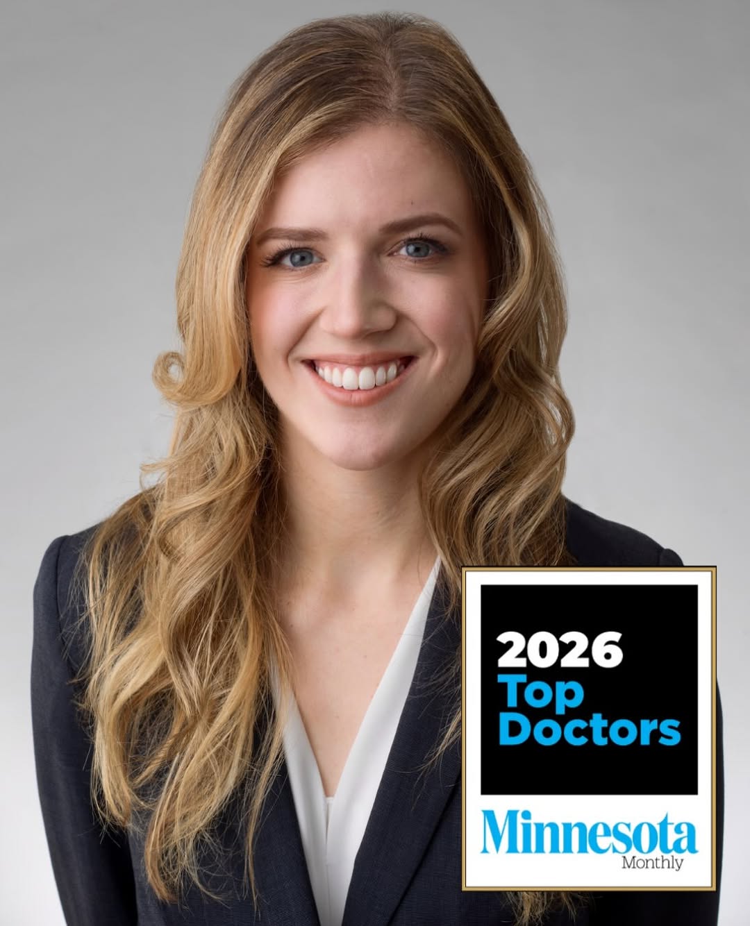 Instagram post by Dr. Anna Bakeman: Honored to be recognized as a 2026 Minnesota Monthly Top Doctor in Plastic & Reconstructive Surgery I’m grateful to my colleagues for this r…