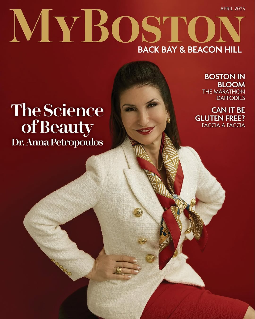 Instagram post by Dr. Anna Petropoulos: Unveiling the Art and Science of Beauty with Dr. Anna Petropoulos — As Seen on the Cover of MyBoston, April 2025 Step into the world of refi…