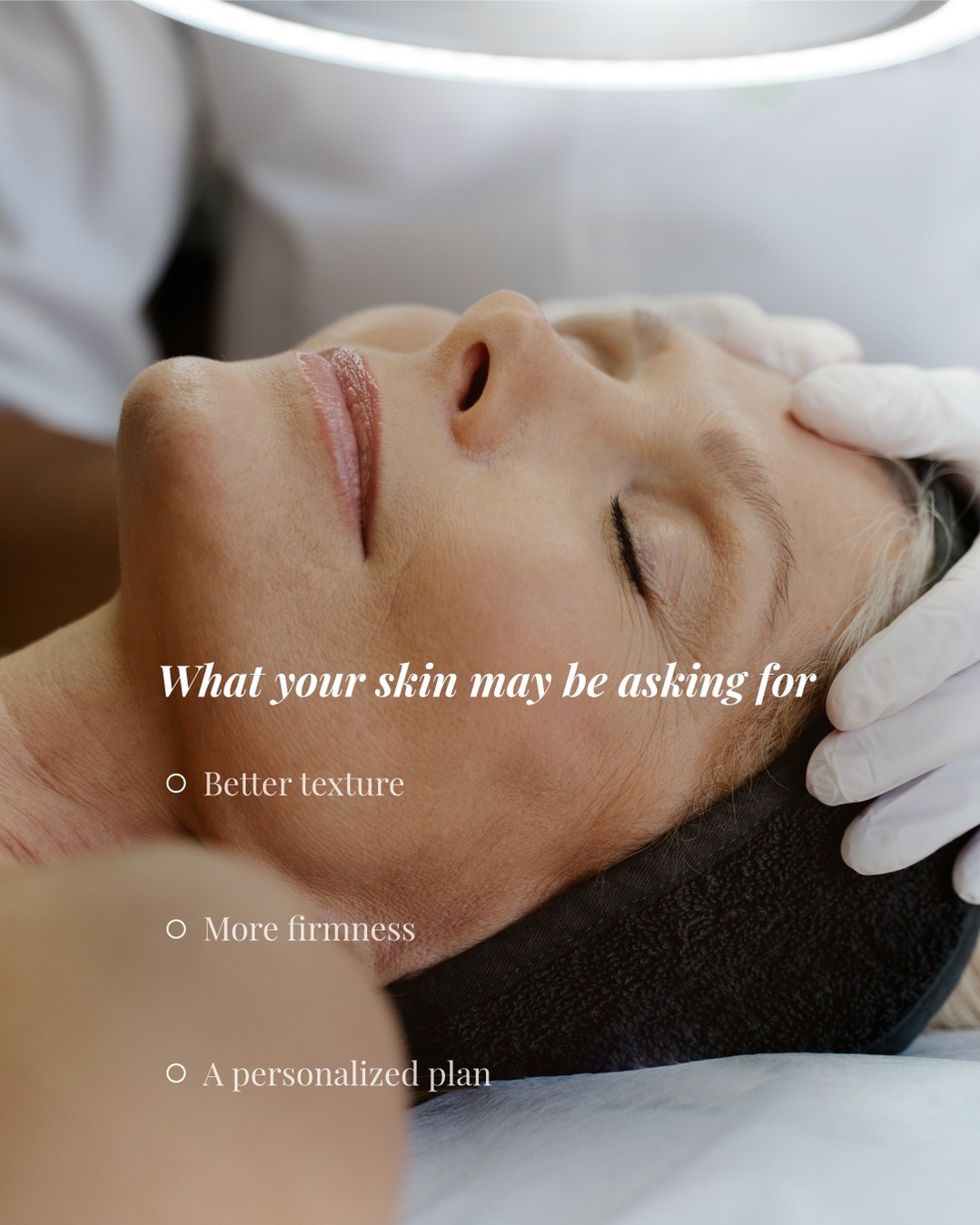 Instagram post by Dr. Anna Sottile: Your skin changes over time, and understanding what it needs is the first step toward creating the right approach. ✨ Texture, firmness, and …