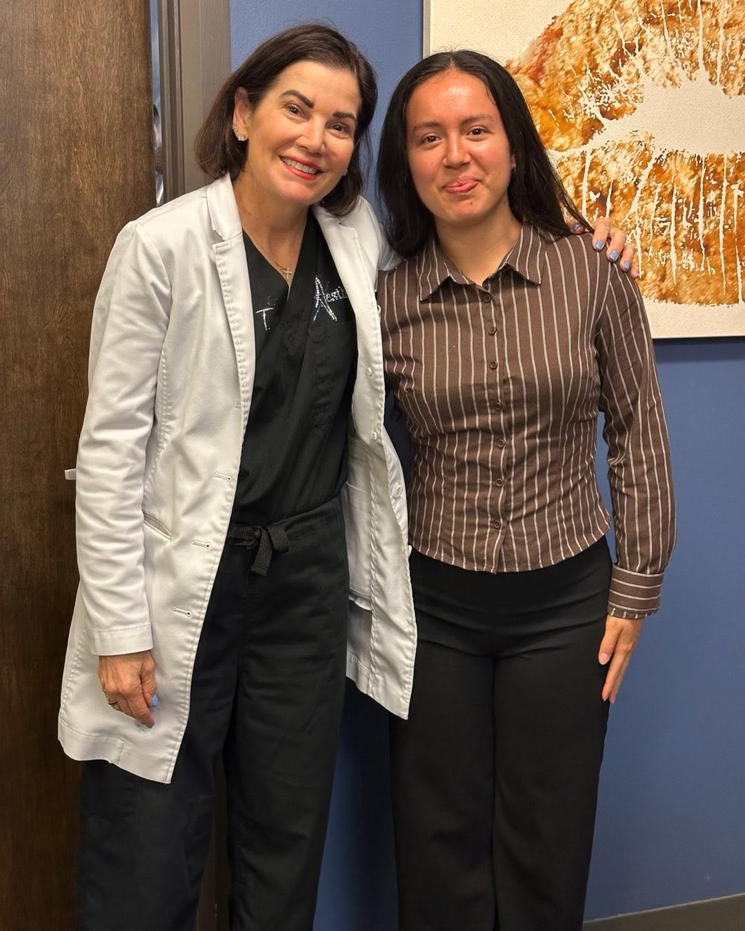 Instagram post by Dr. Anne Taylor: We love our Denison summer interns. We cannot wait to see where this bright star will go! #denison #summerfun #futurestar #bemydoctor #ilook…