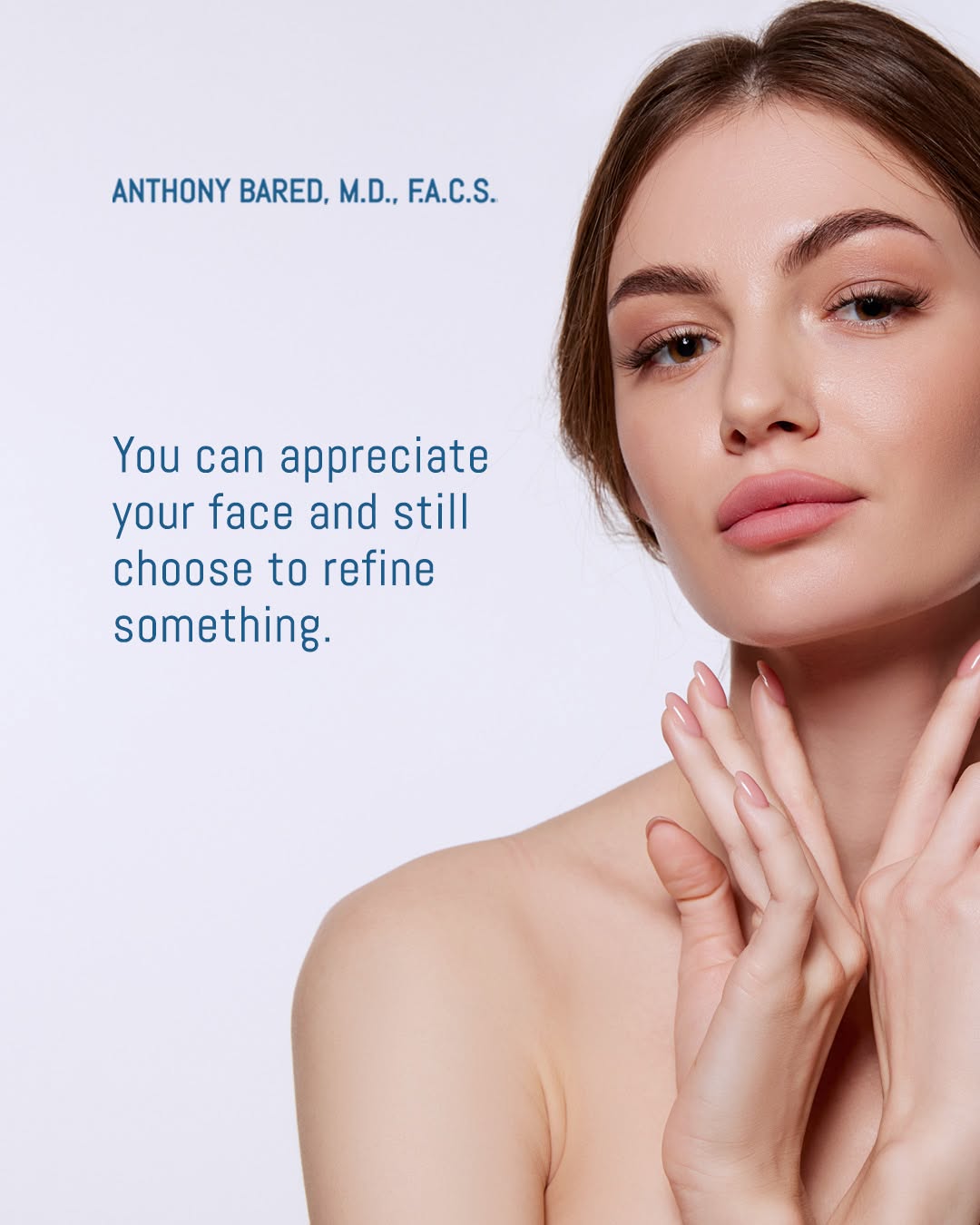 Instagram post by Dr. Anthony Bared: Wanting rhinoplasty doesn’t have to come from disliking the way you look. Sometimes, it’s simply recognizing that one feature has bothered y…