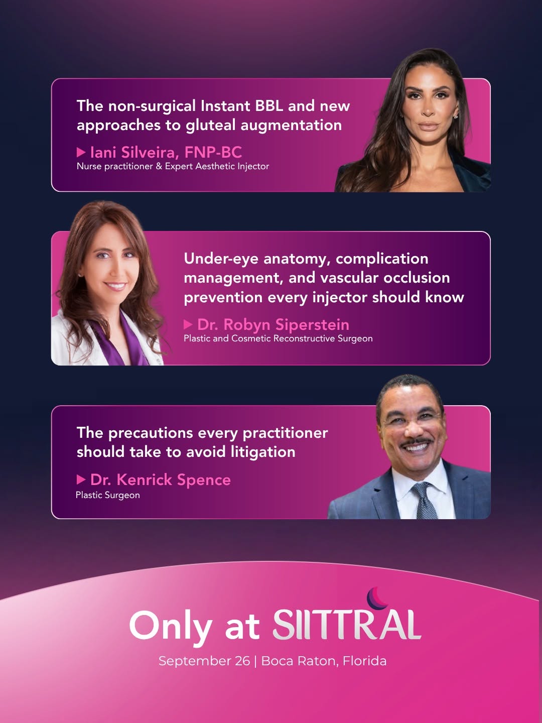 Instagram post by Dr. Anthony Dardano, DO: The premiere conference that brings together the best in regenerative aesthetics and practice growth, all in one room. SIITTRAL goes beyond …