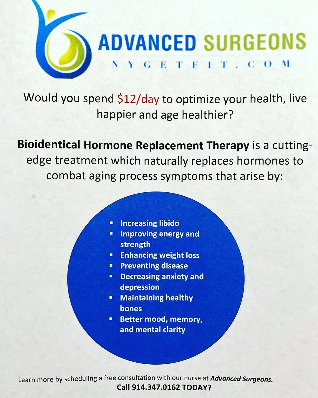 Instagram post by Dr. Anthony Maffei: Would you spend $12/day to optimize your health, live happier and age healthier? •••••••••••••••••••••••••••••••••••••• Bioidentical Hormone…