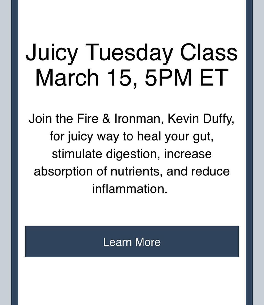 Instagram post by Dr. Anthony Maffei: Join us tonight for our FREE Zoom session on Juicing! Click the link below to join and register! https://zoom.us/j/99834871675?pwd=aGprSWhZR…