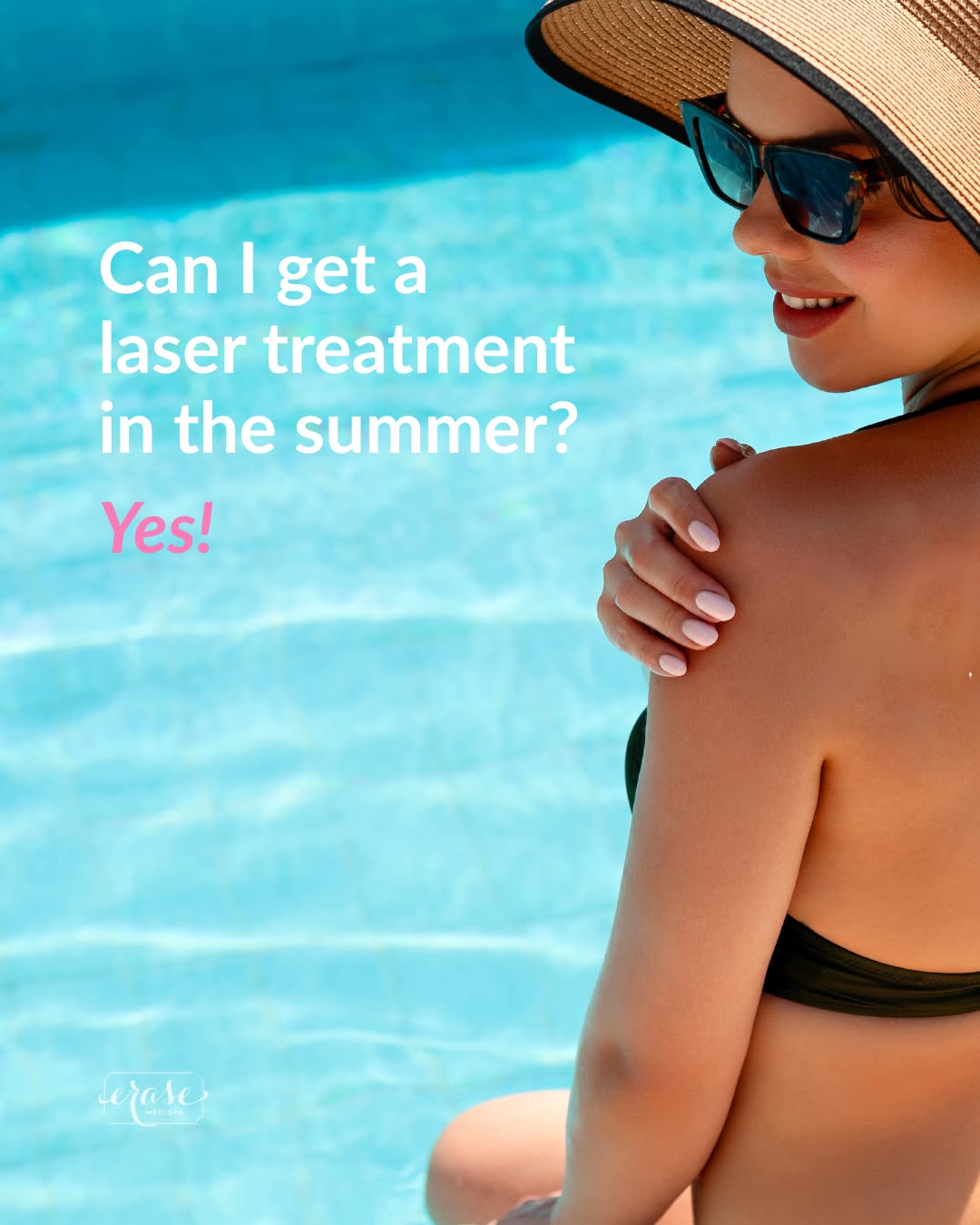 Instagram post by Dr. Anthony P. Terrasse: Can I get a laser treatment in the summer? Yes! ☀️ “Laser season” may traditionally be associated with fall and winter, but that doesn’t mea…