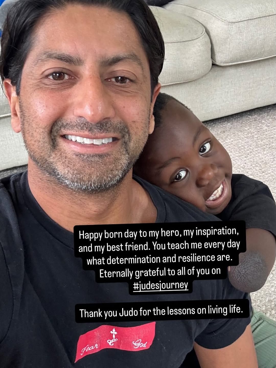 Instagram post by Dr. Anup Patel: Happy birthday Judo 🎉 — my hero, my inspiration, my best friend, my everything. We get a front row seat to witness greatness every single d…