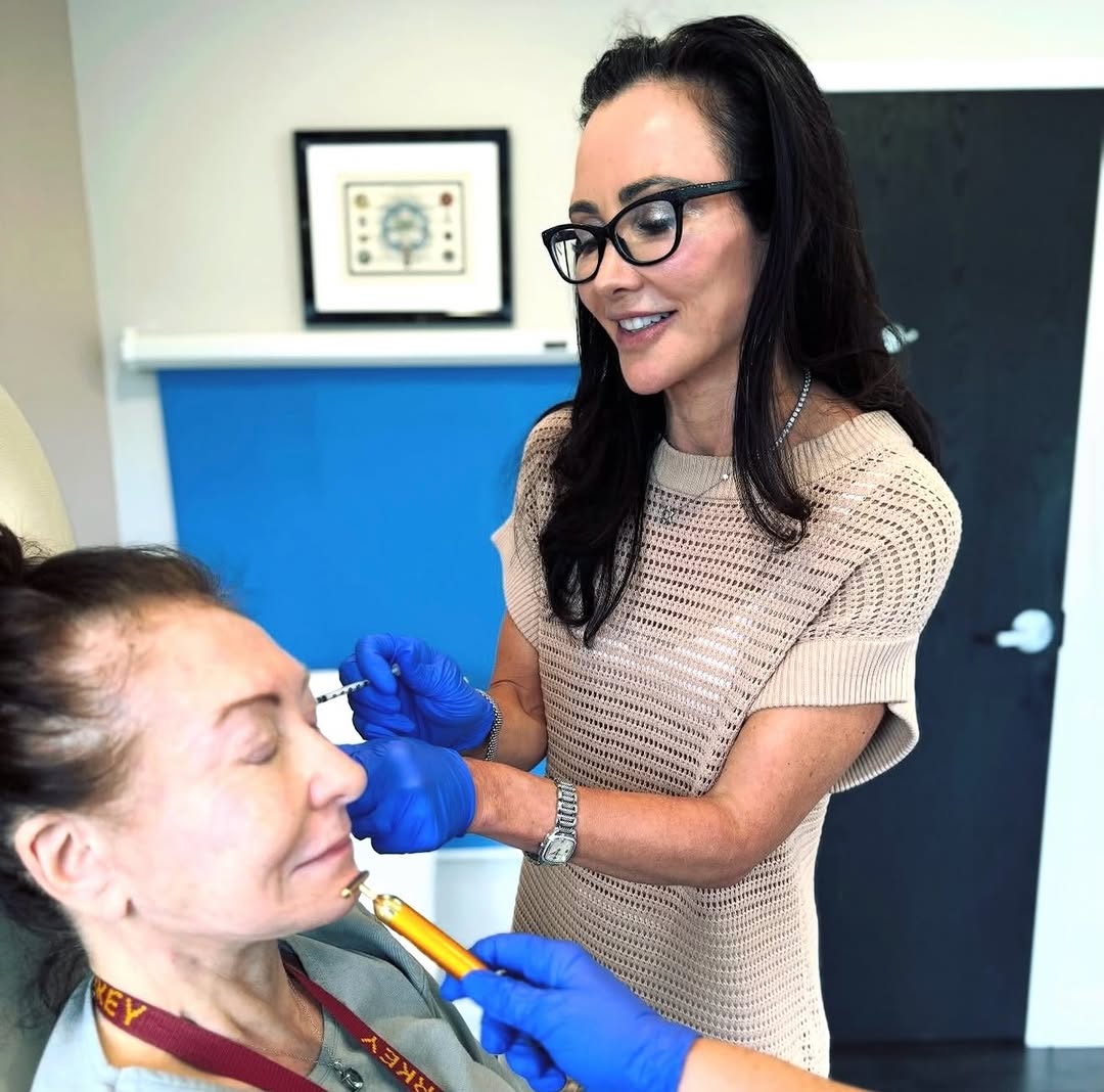 Instagram post by Dr. Anya Kishinevsky: Beauty is better when shared 💉✨ His & hers Botox rejuvenation with precision and care. #plasticsurgery #boardcertifiedplasticsurgeon #dyspo…
