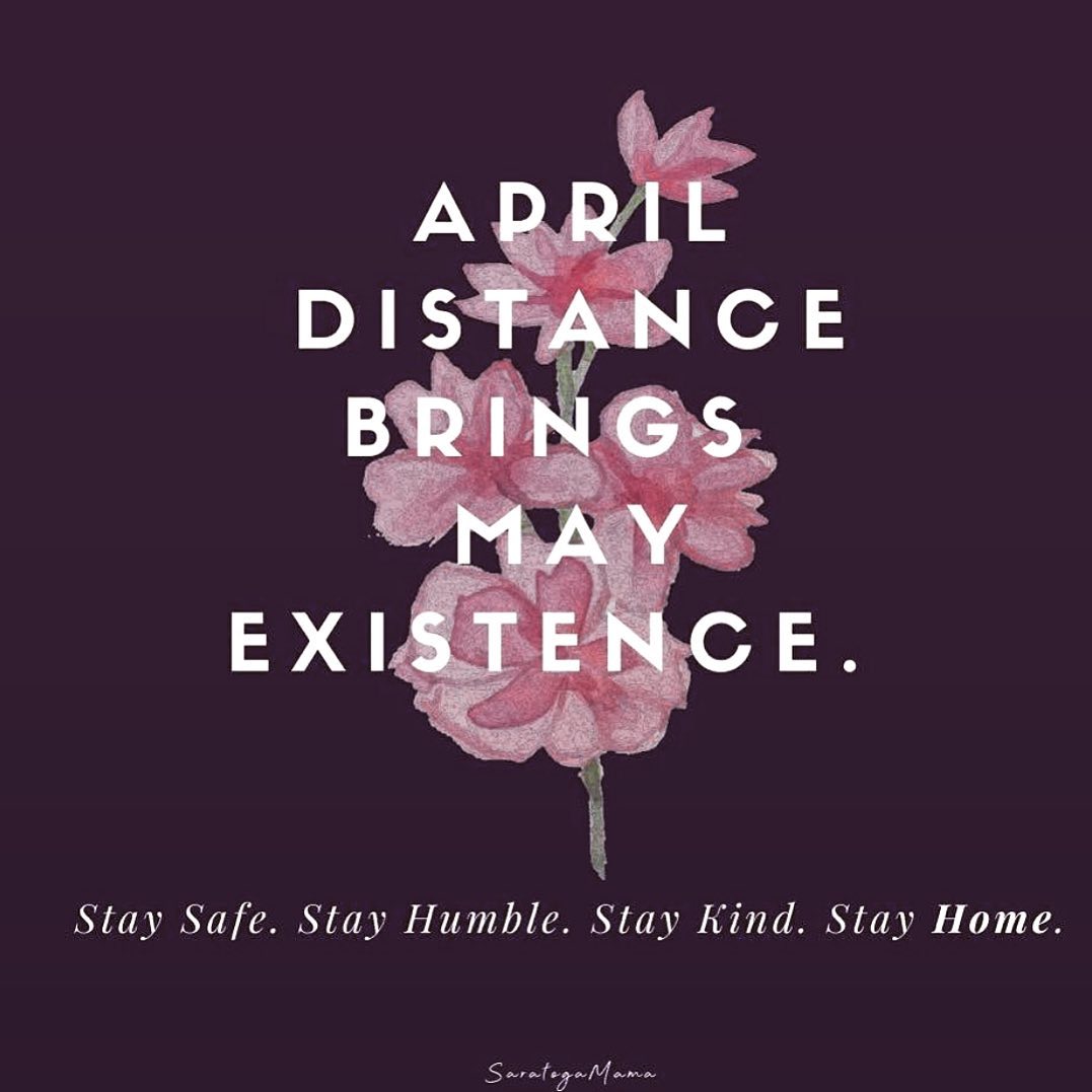 Instagram post by Dr. Aras Tijunelis: We can’t wait until we can all get back to our normal schedules, but for now #distance equals #existence